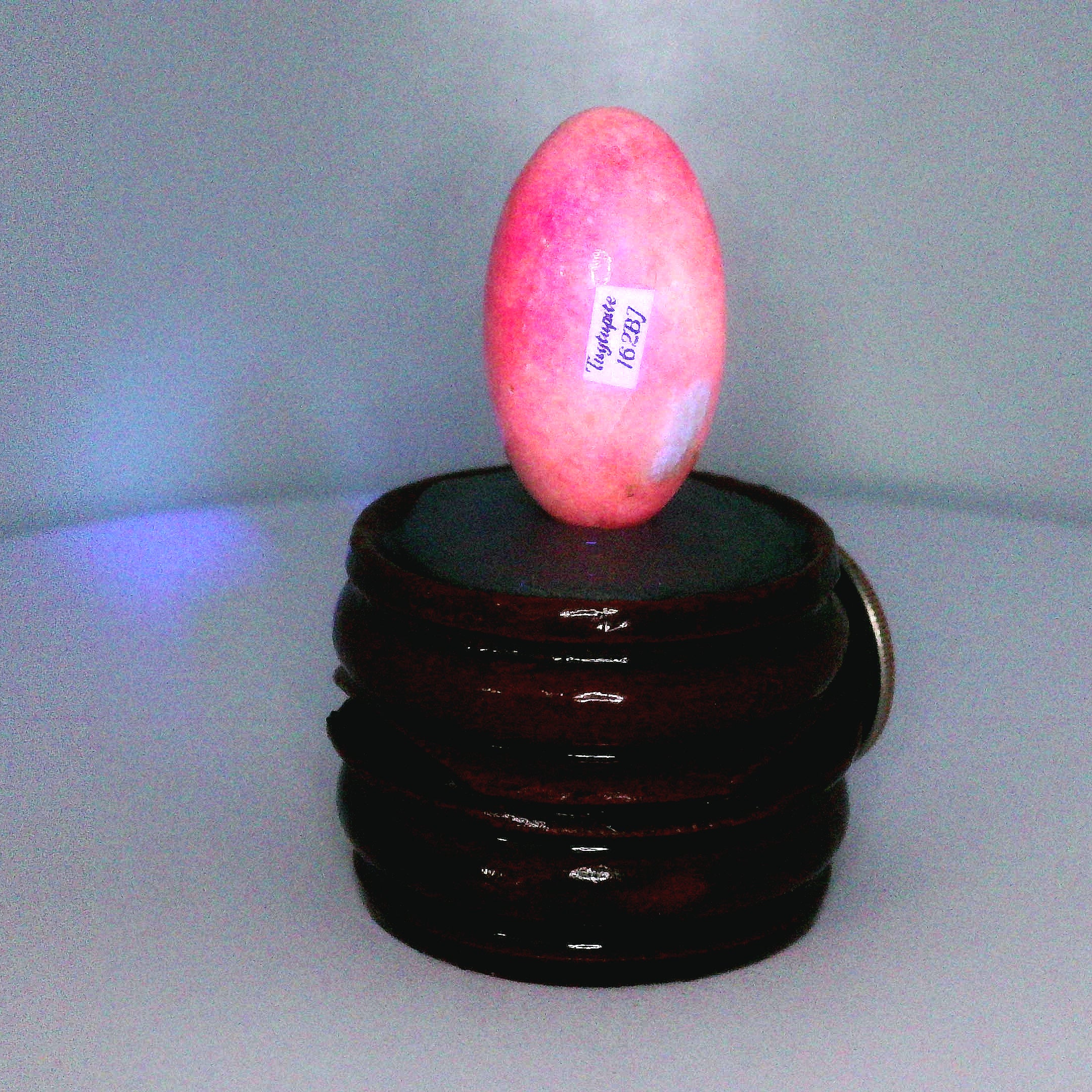 Tugtupite Lingam for Joy, Manifestation, Romance, Relationship Healing and Good Luck