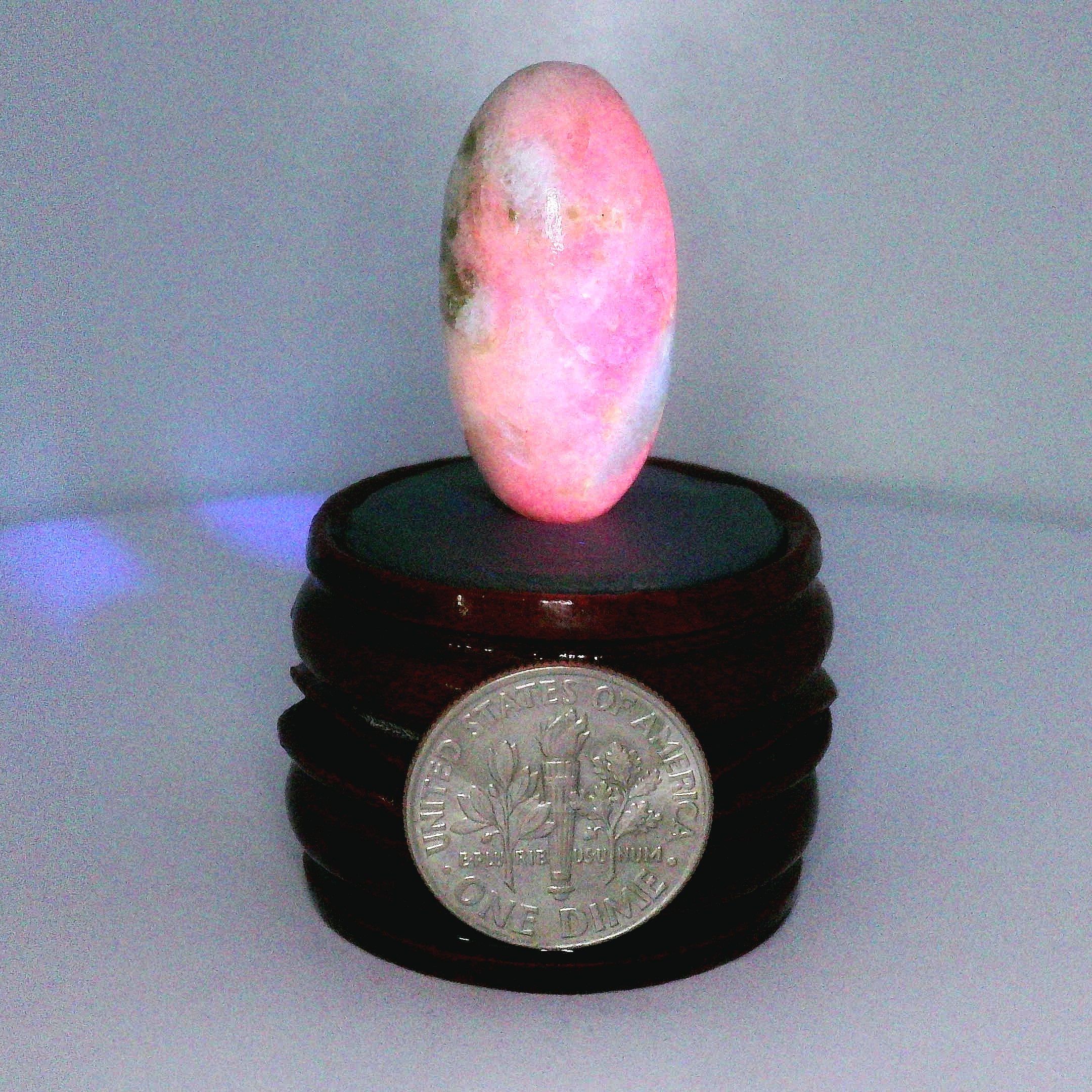 Tugtupite Lingam for Joy, Manifestation, Romance, Relationship Healing and Good Luck