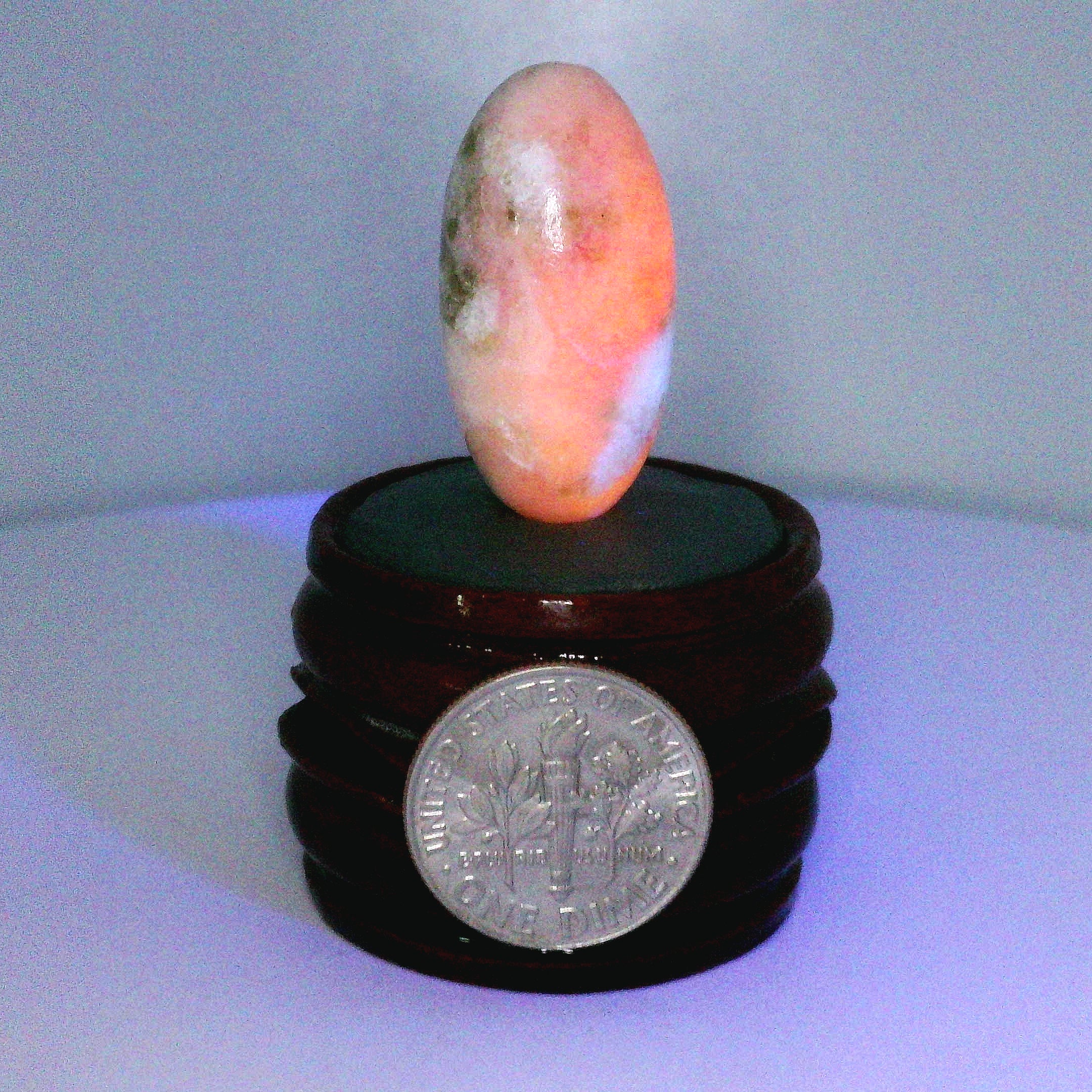 Tugtupite Lingam for Joy, Manifestation, Romance, Relationship Healing and Good Luck