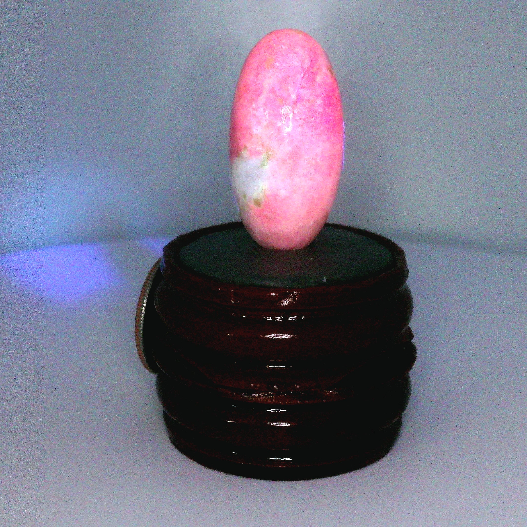 Tugtupite Lingam for Joy, Manifestation, Romance, Relationship Healing and Good Luck