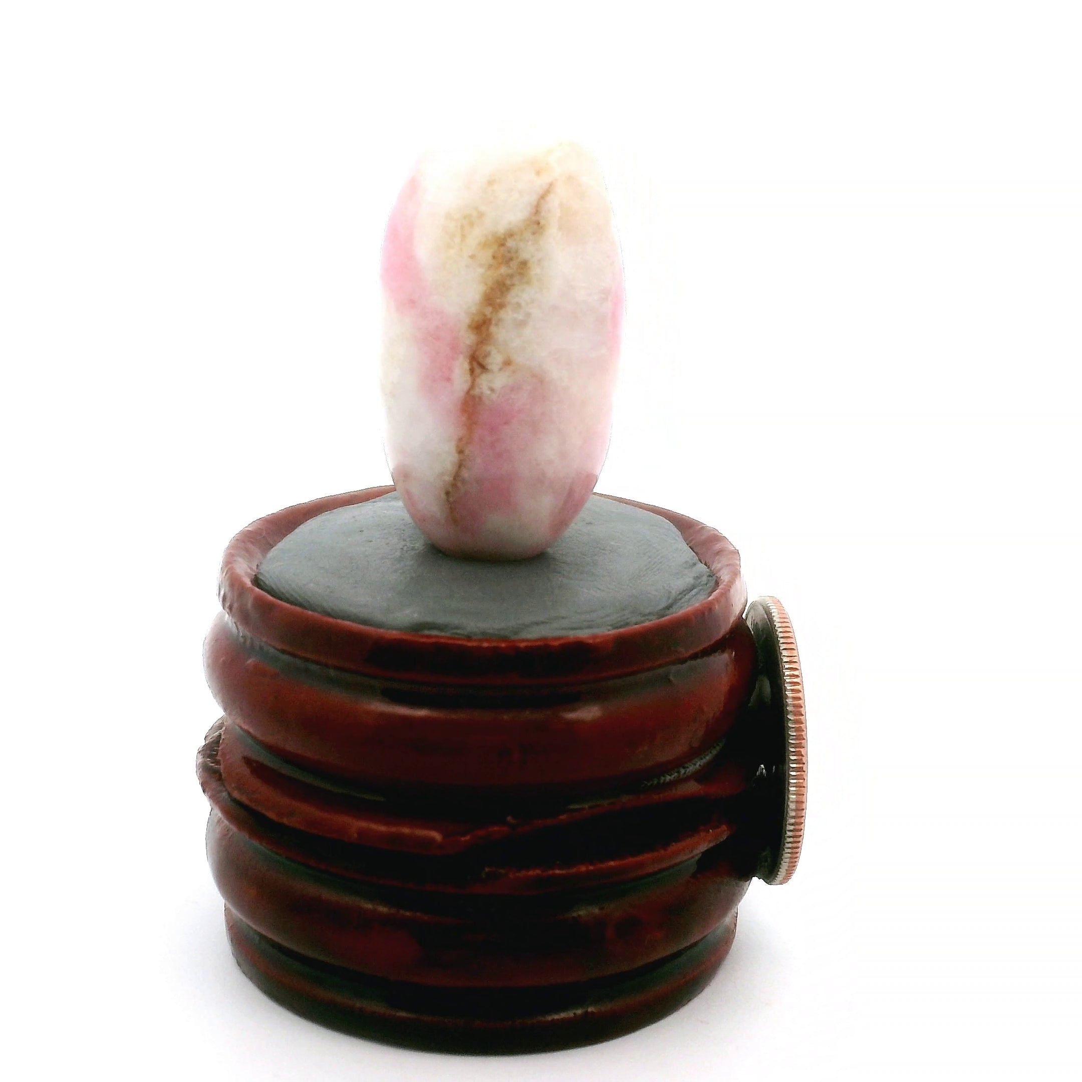 Tugtupite Lingam for Joy, Manifestation, Romance, Relationship Healing and Good Luck