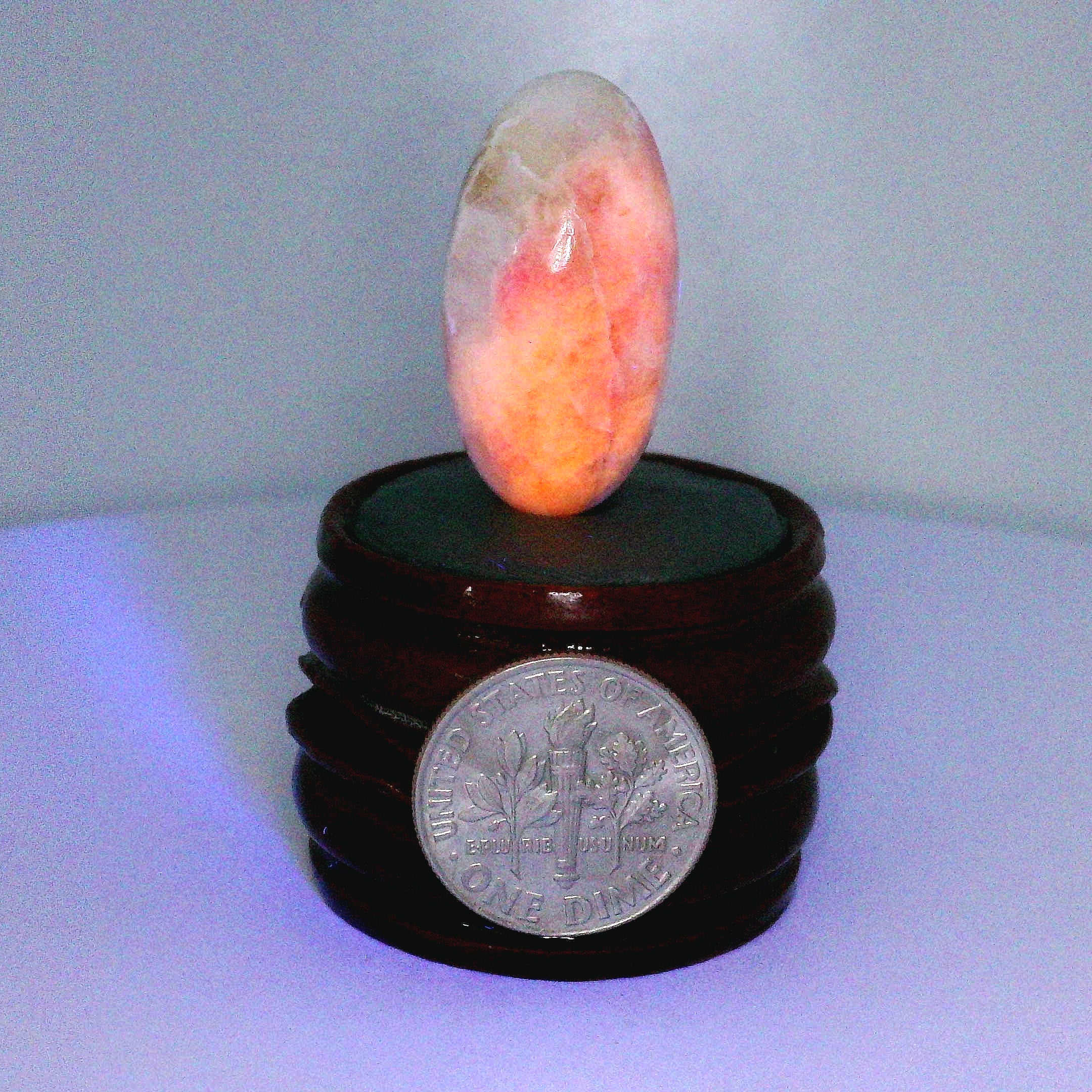 Tugtupite Lingam for Joy, Manifestation, Romance, Relationship Healing and Good Luck