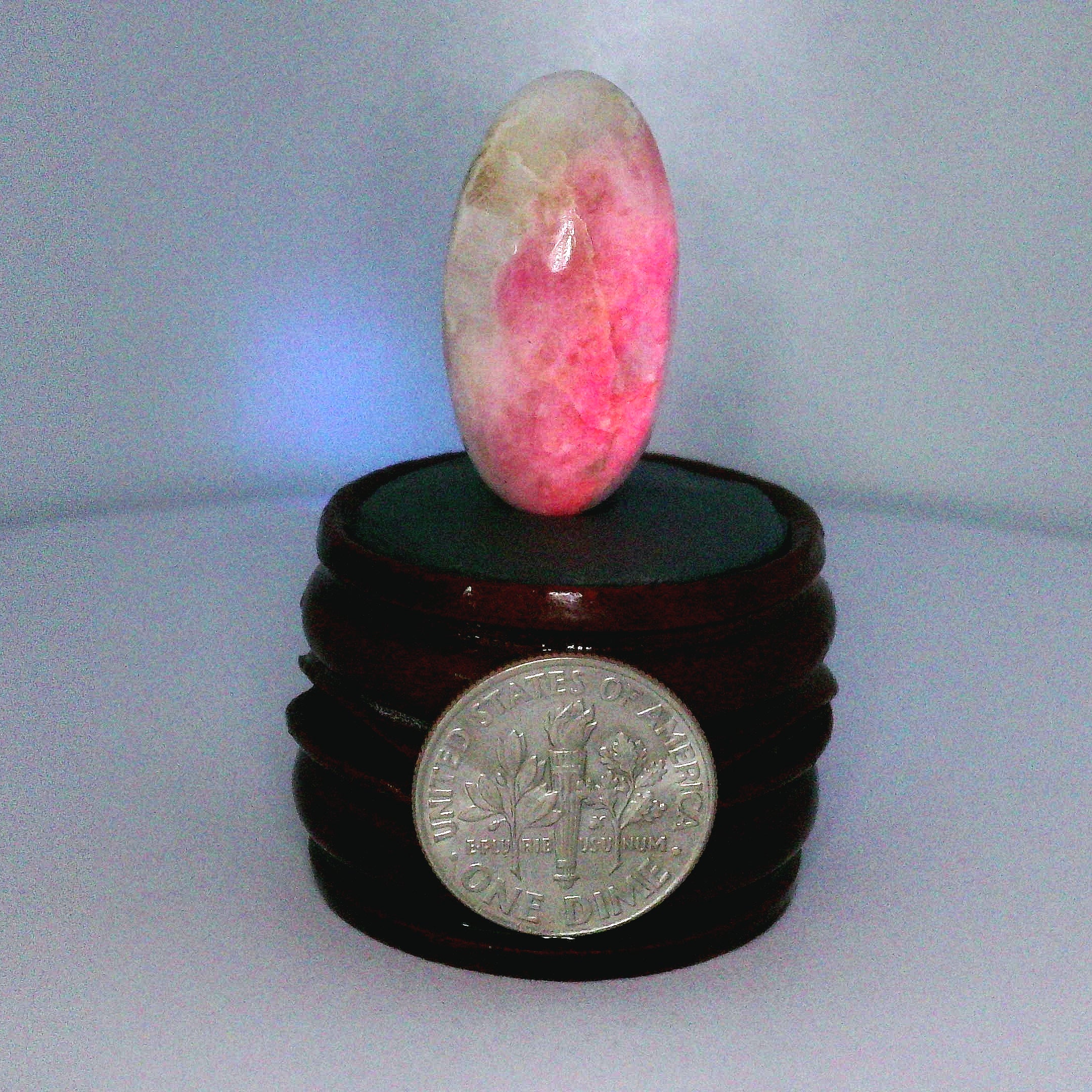 Tugtupite Lingam for Joy, Manifestation, Romance, Relationship Healing and Good Luck