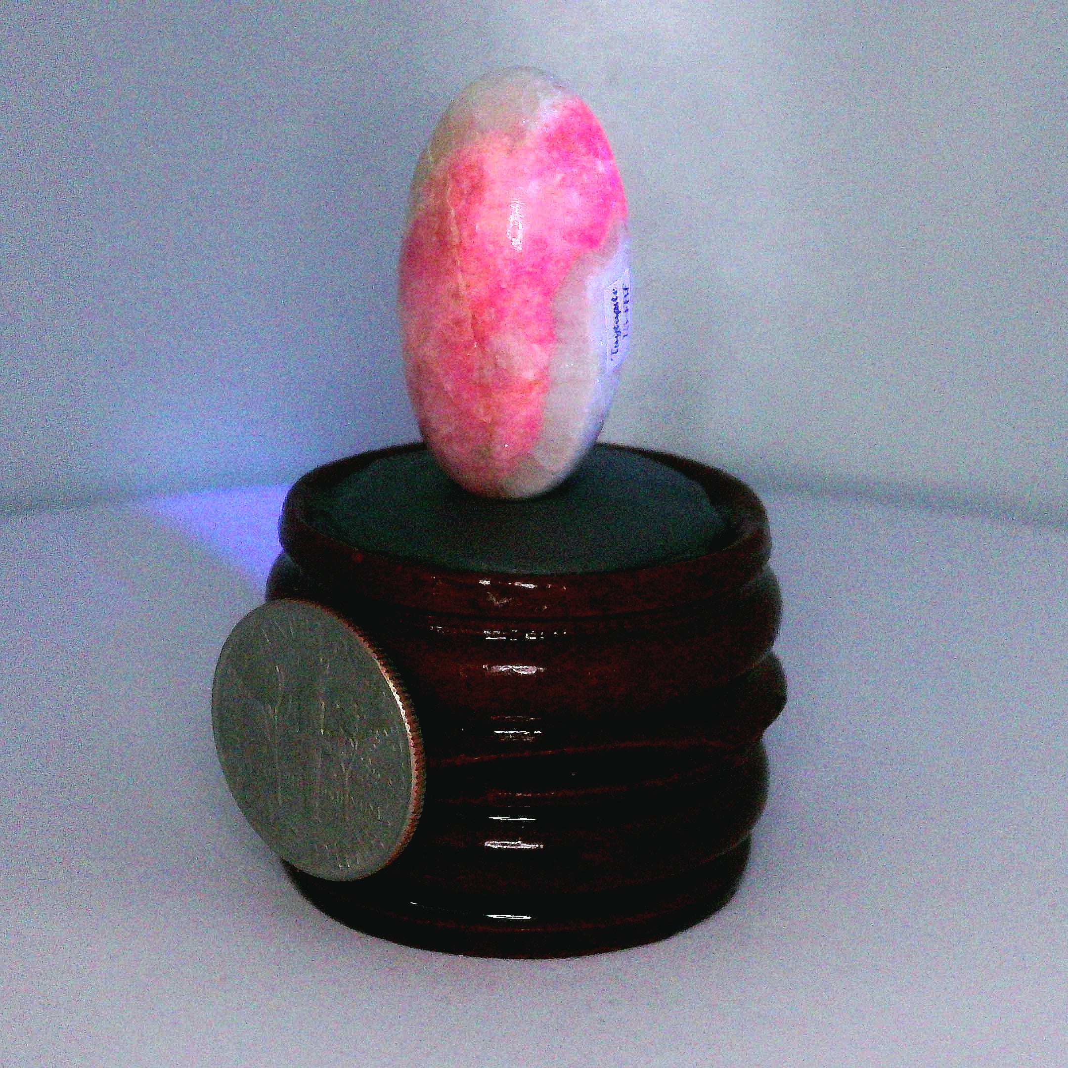 Tugtupite Lingam for Joy, Manifestation, Romance, Relationship Healing and Good Luck