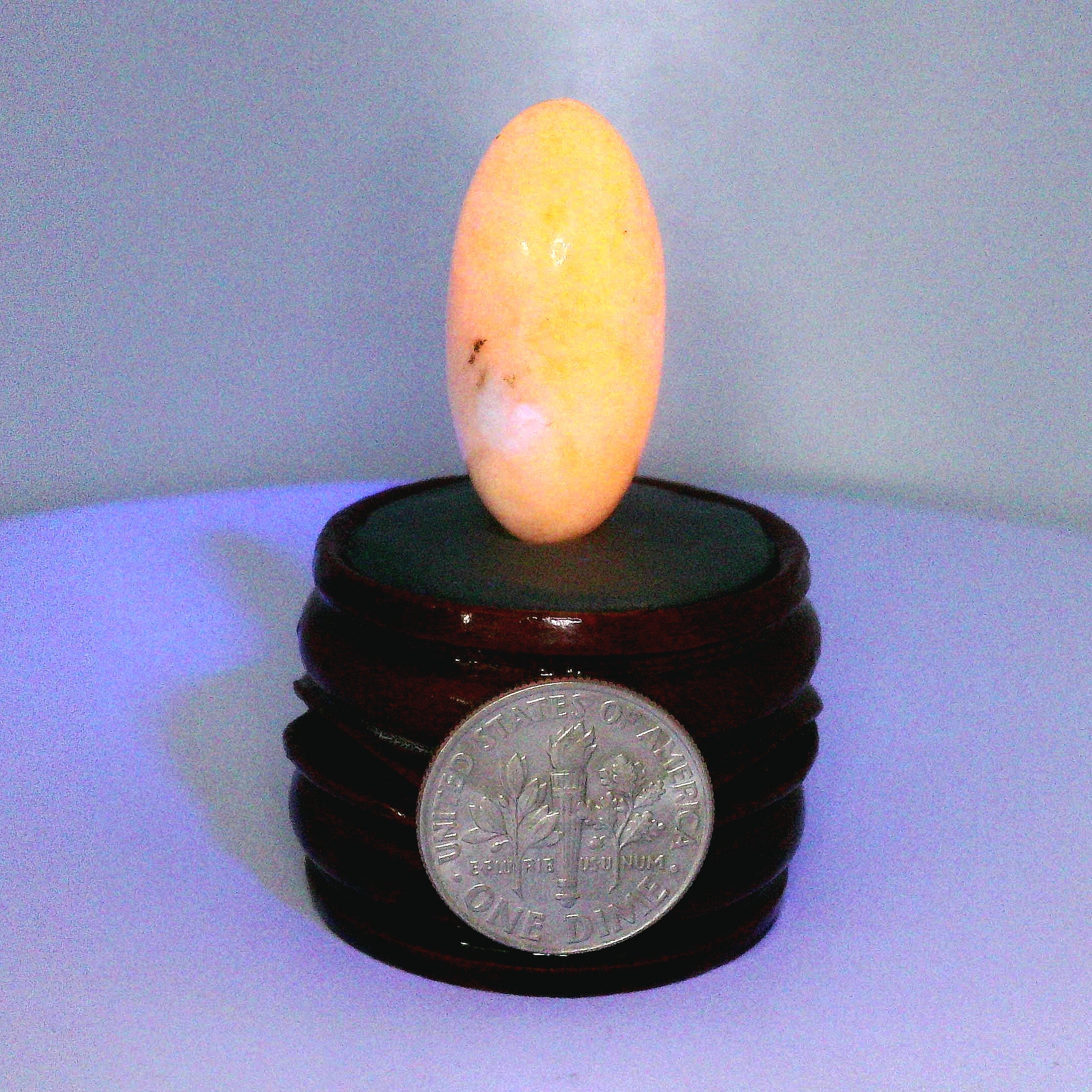 Tugtupite Lingam for Joy, Manifestation, Romance, Relationship Healing and Good Luck