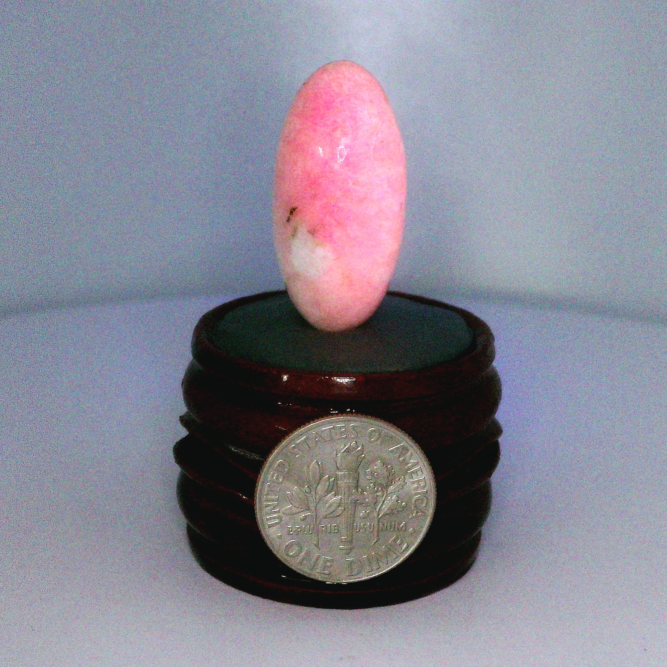 Tugtupite Lingam for Joy, Manifestation, Romance, Relationship Healing and Good Luck