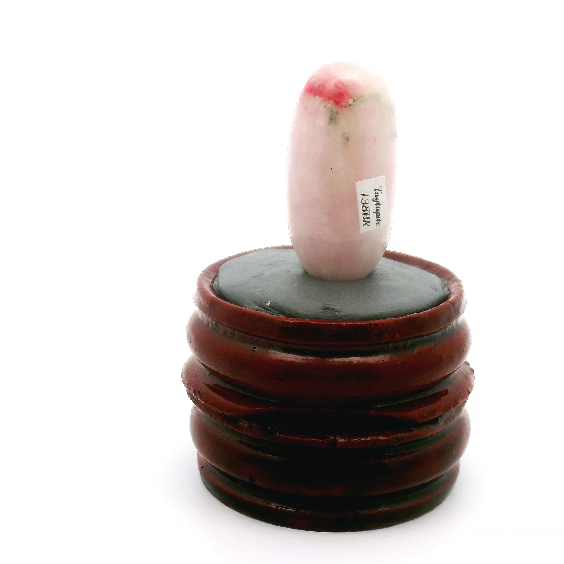 Tugtupite Lingam for Joy, Manifestation, Romance, Relationship Healing and Good Luck