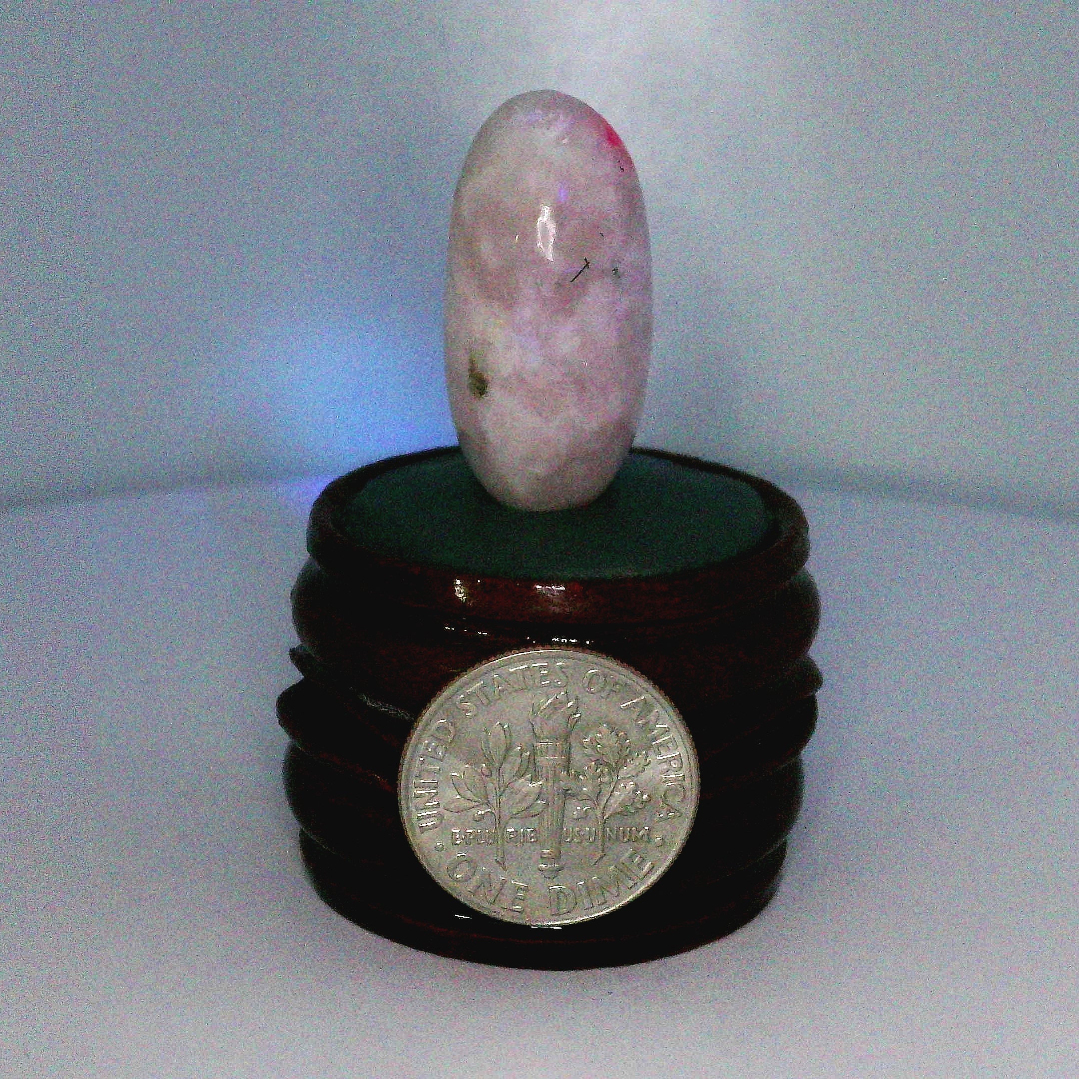 Tugtupite Lingam for Joy, Manifestation, Romance, Relationship Healing and Good Luck
