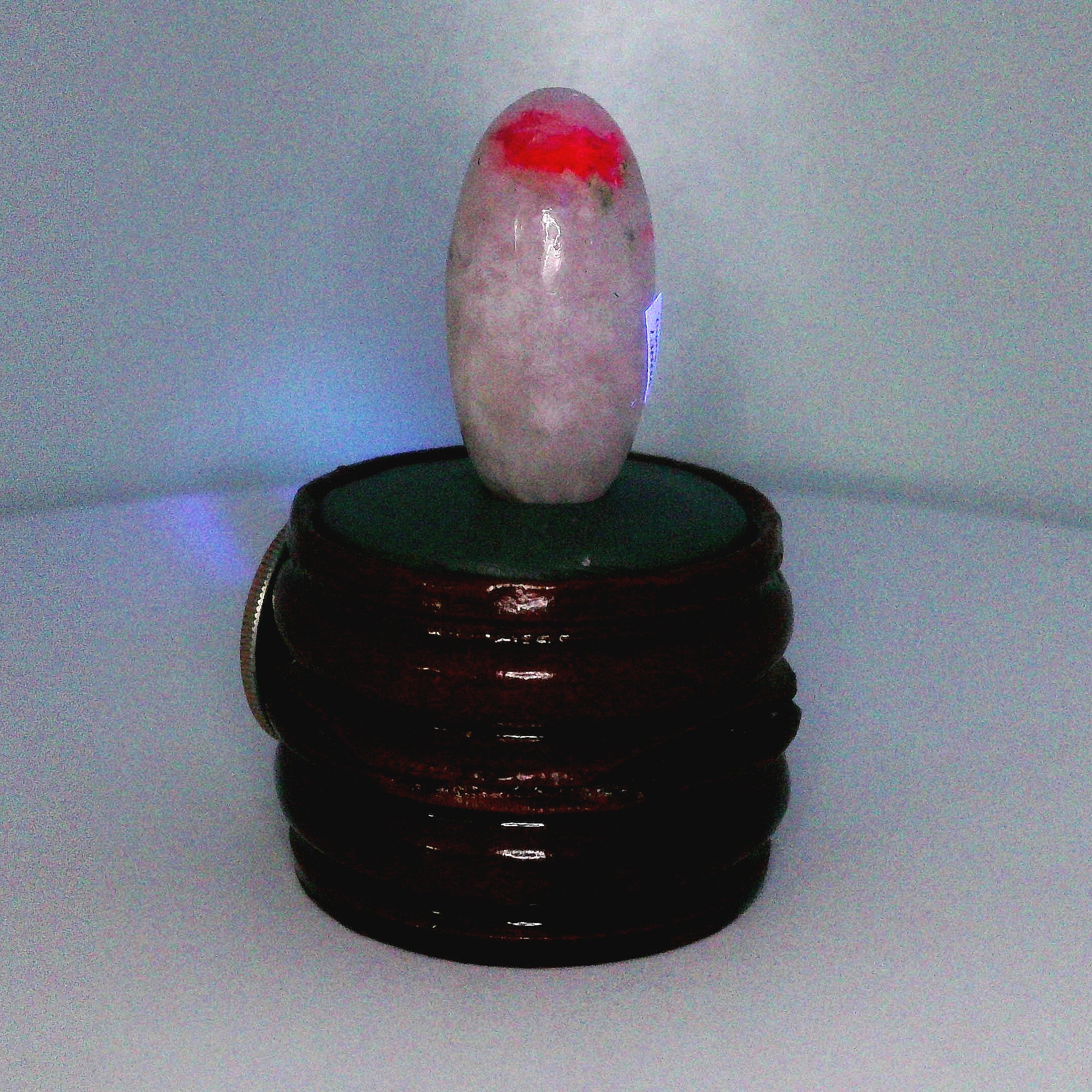 Tugtupite Lingam for Joy, Manifestation, Romance, Relationship Healing and Good Luck