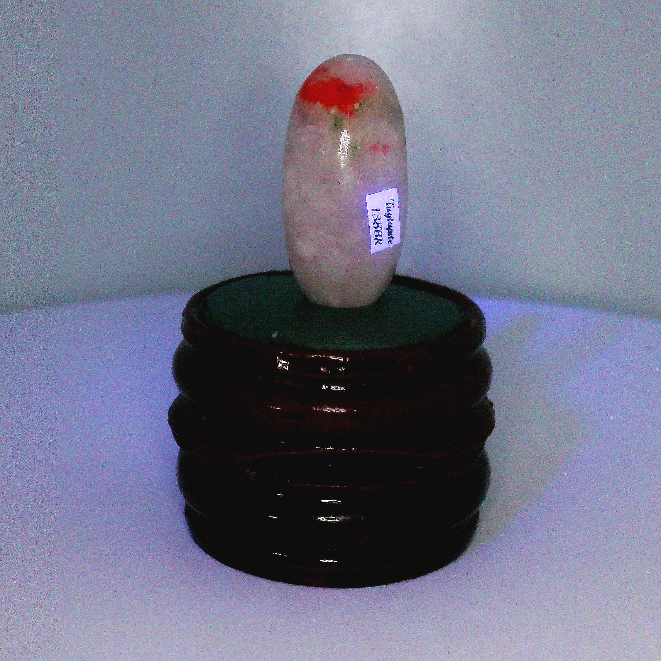 Tugtupite Lingam for Joy, Manifestation, Romance, Relationship Healing and Good Luck