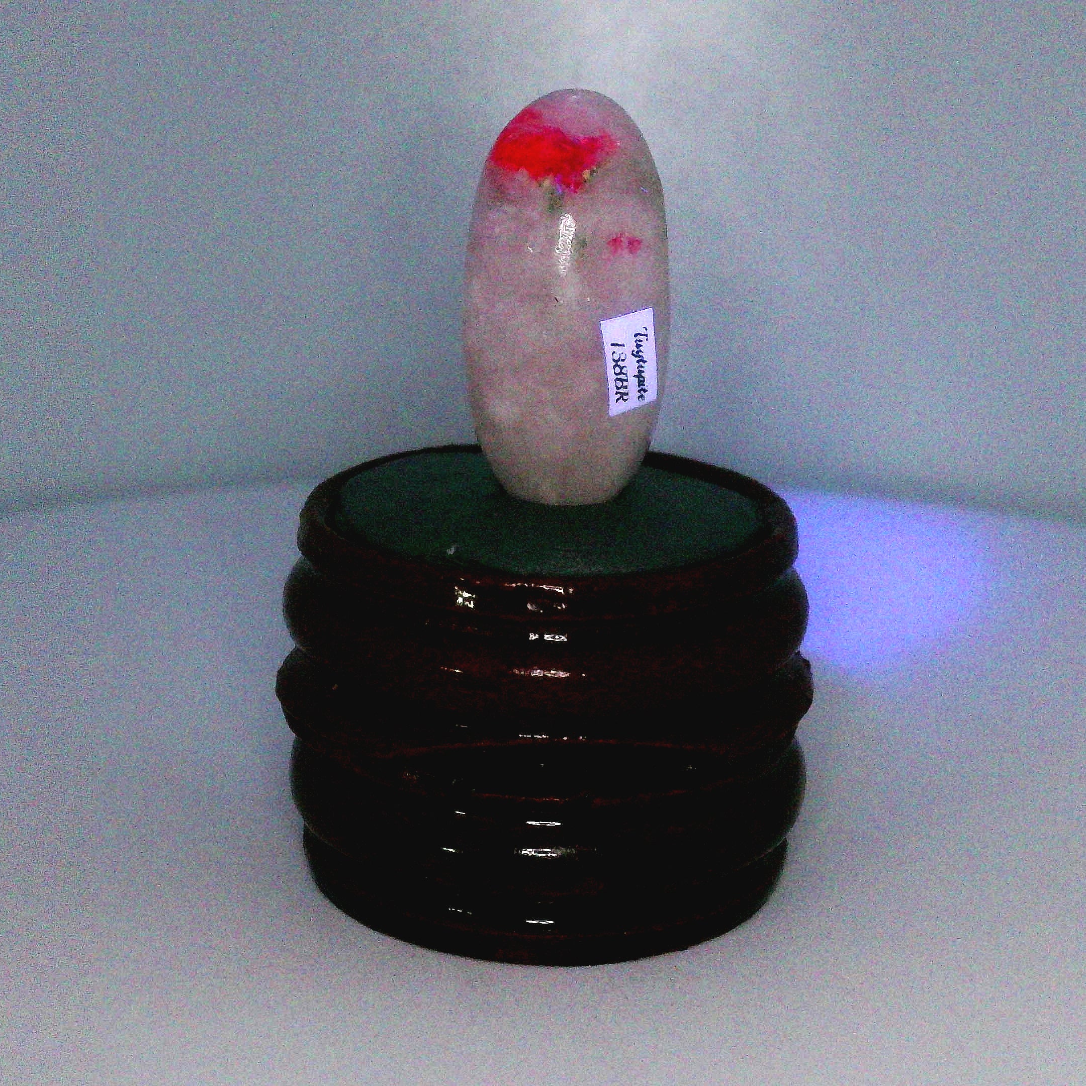 Tugtupite Lingam for Joy, Manifestation, Romance, Relationship Healing and Good Luck