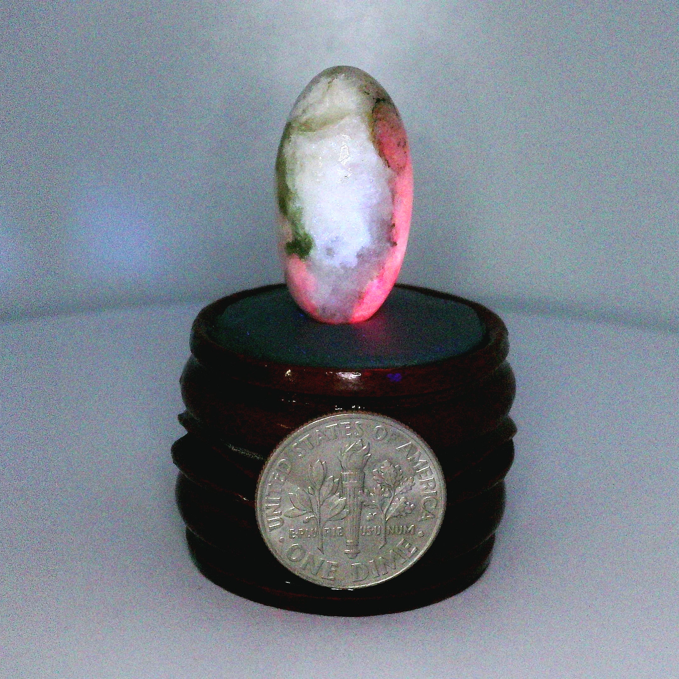 Tugtupite Lingam for Joy, Manifestation, Romance, Relationship Healing and Good Luck