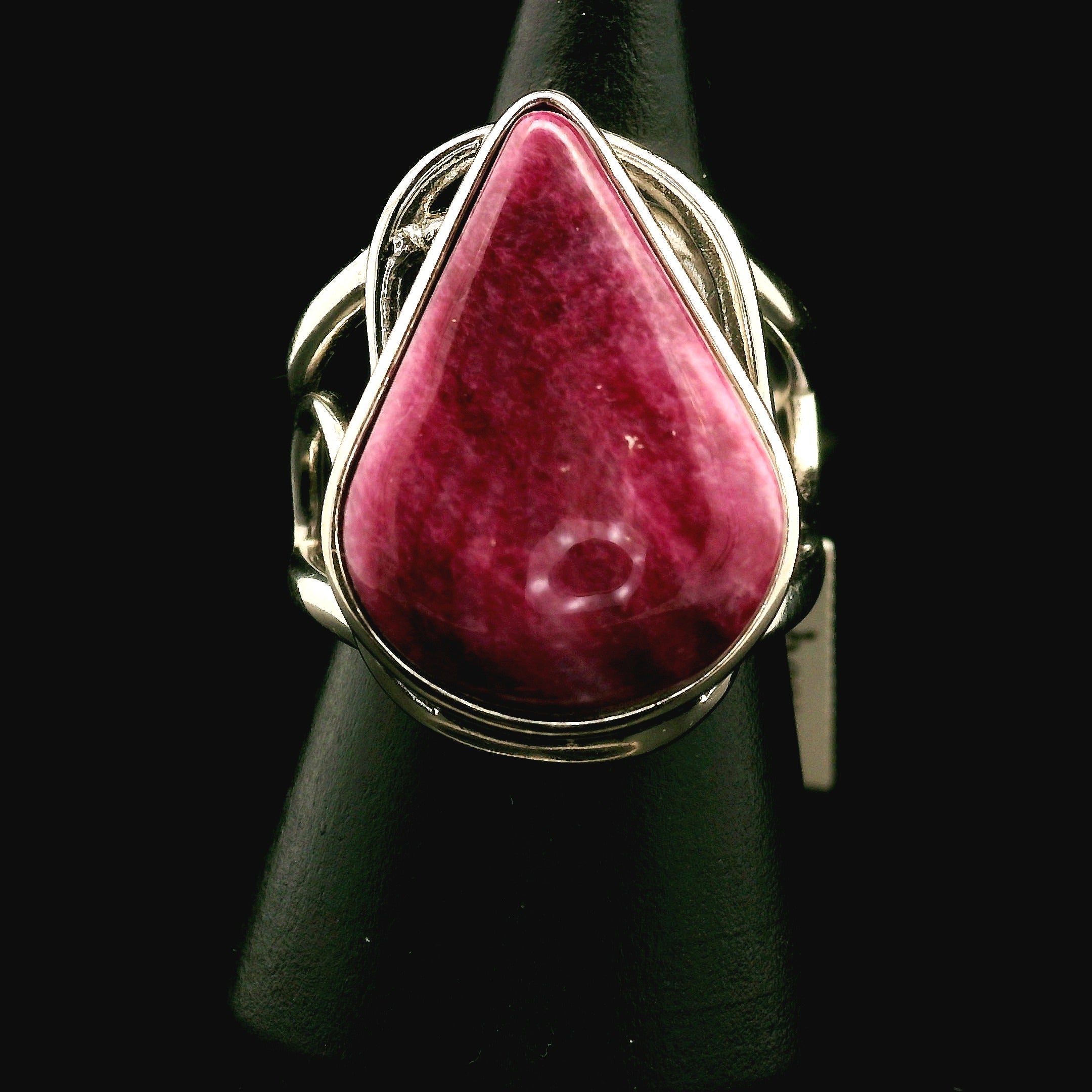 Spiny Oyster Cuff Ring .925 Silver for Good Luck, Prosperity and Protection