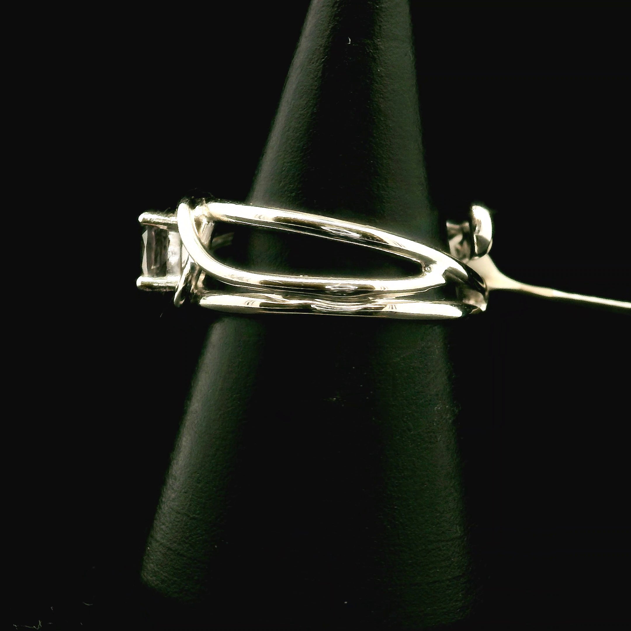 Purple Spinel Midi Cuff Ring .925 Silver for Emotional Healing, Love, Loyalty & Motivation