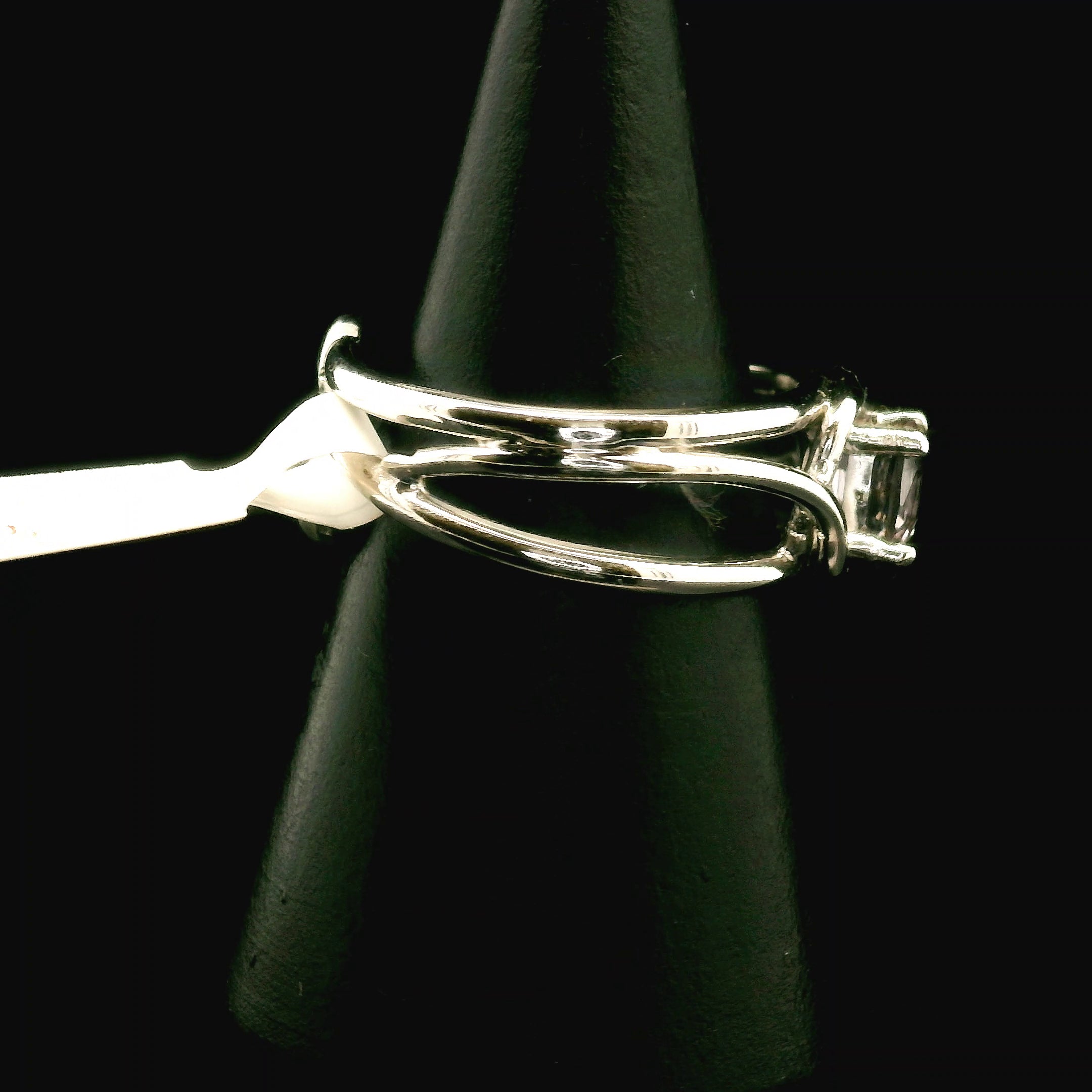 Purple Spinel Midi Cuff Ring .925 Silver for Emotional Healing, Love, Loyalty & Motivation