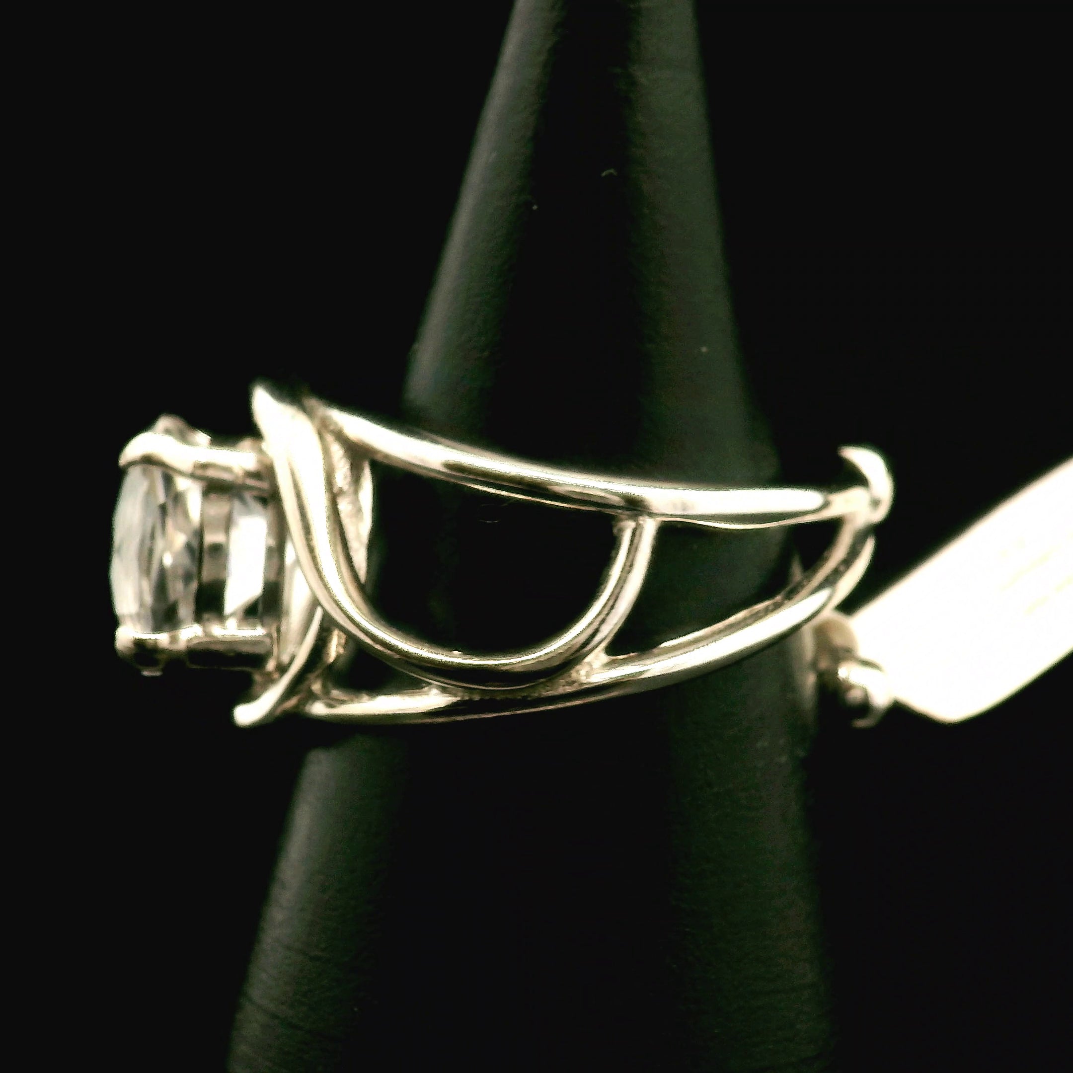 Orthoclase Cuff Ring 925 Silver for Hope, Peace and Transformation