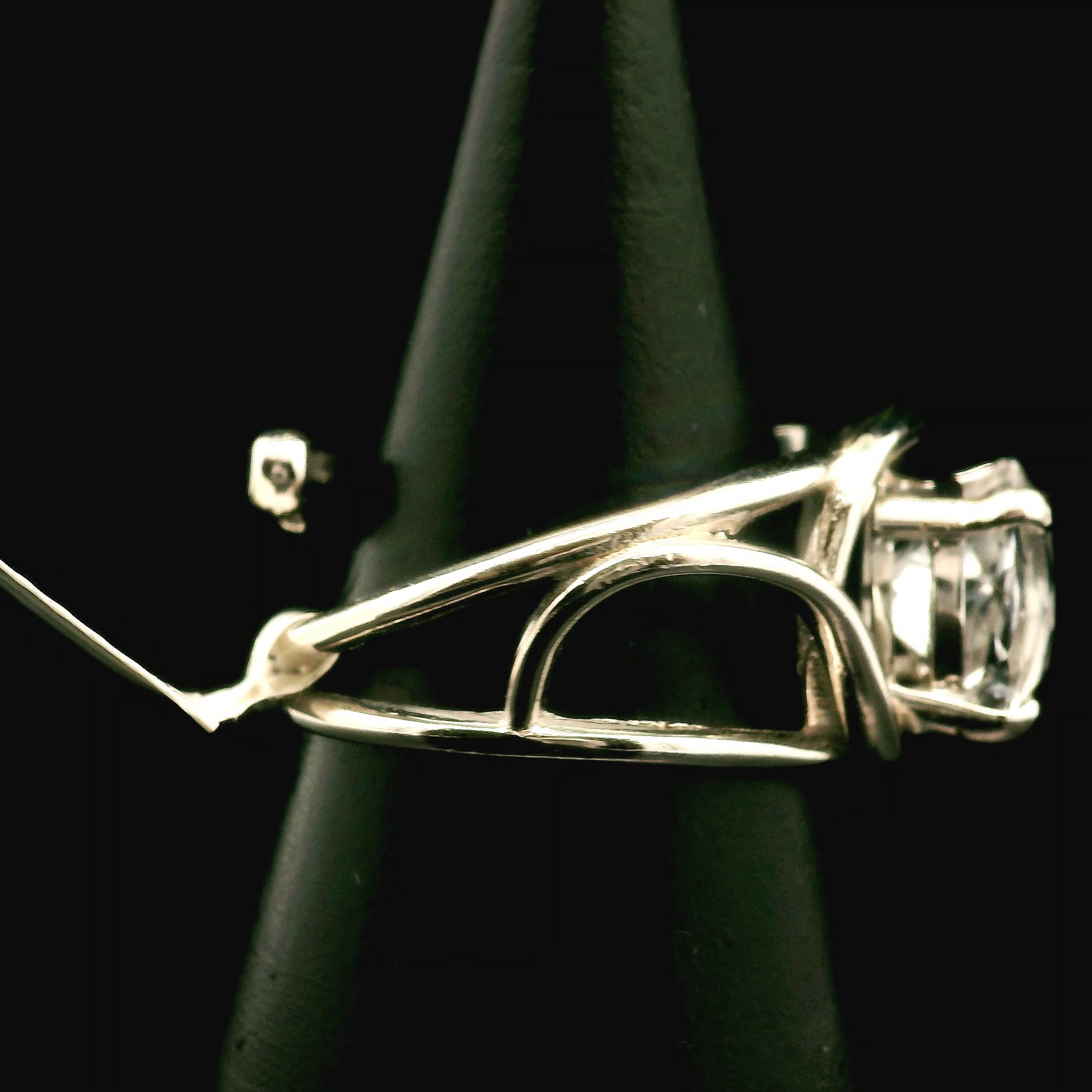 Orthoclase Cuff Ring 925 Silver for Hope, Peace and Transformation