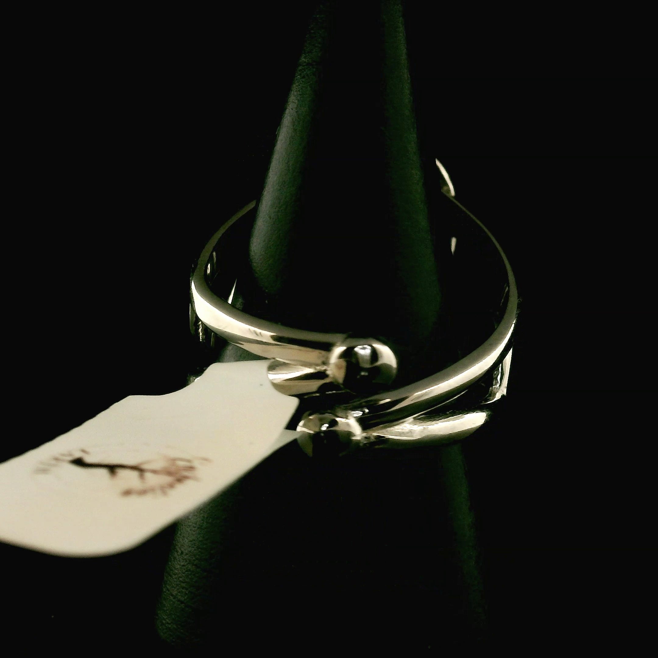 Leopard Opal Cuff Ring 925 Silver for Manifestation and Manifestation