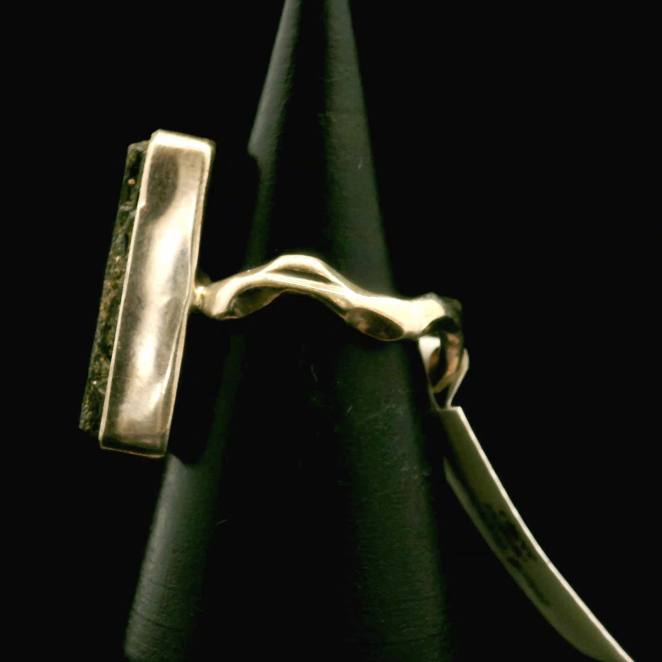 Black Tourmaline Ring .925 Silver for Protection and Energetic Purification