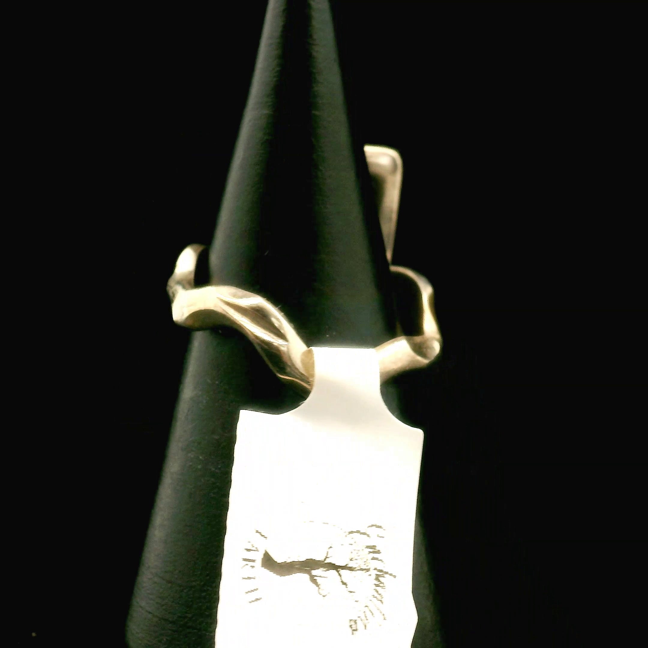 Black Tourmaline Ring .925 Silver for Protection and Energetic Purification