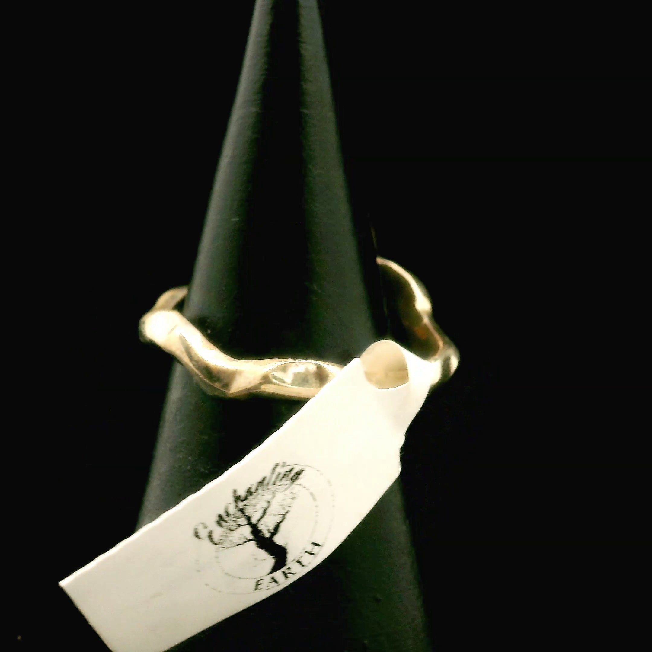 Black Tourmaline Ring .925 Silver for Protection and Energetic Purification