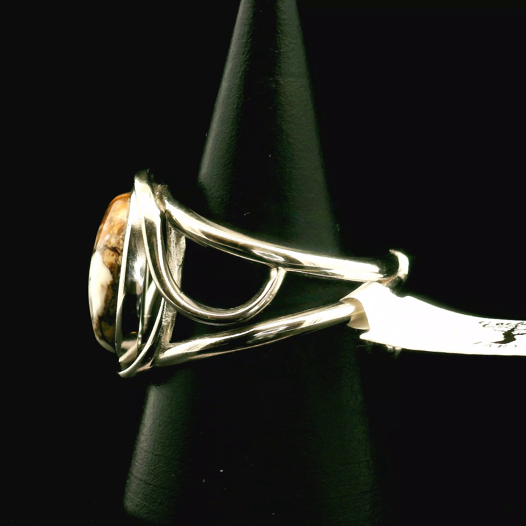 Wild Horse Cuff Ring .925 Silver for Grounding, Peace and Protection