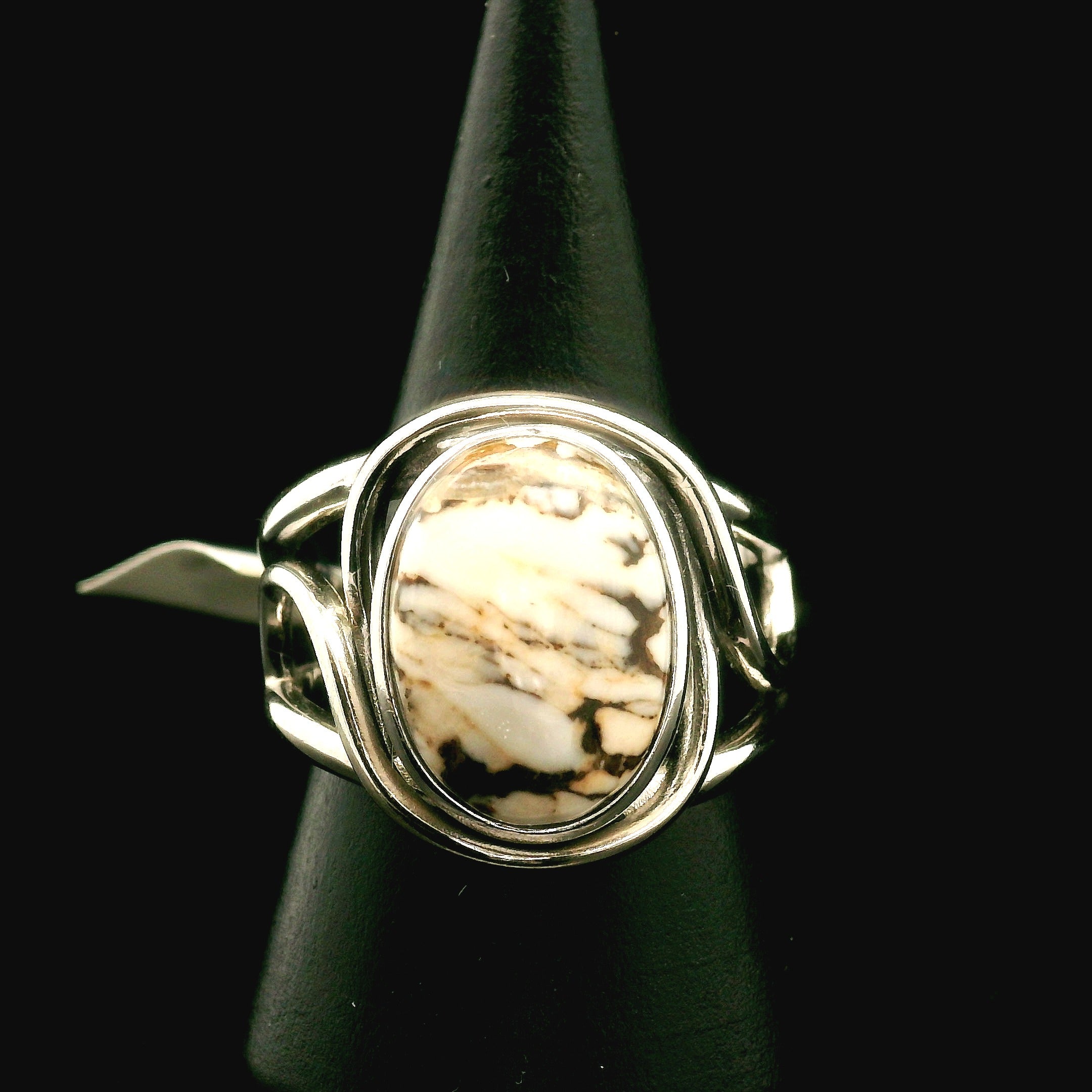 Wild Horse Cuff Ring .925 Silver for Grounding, Peace and Protection
