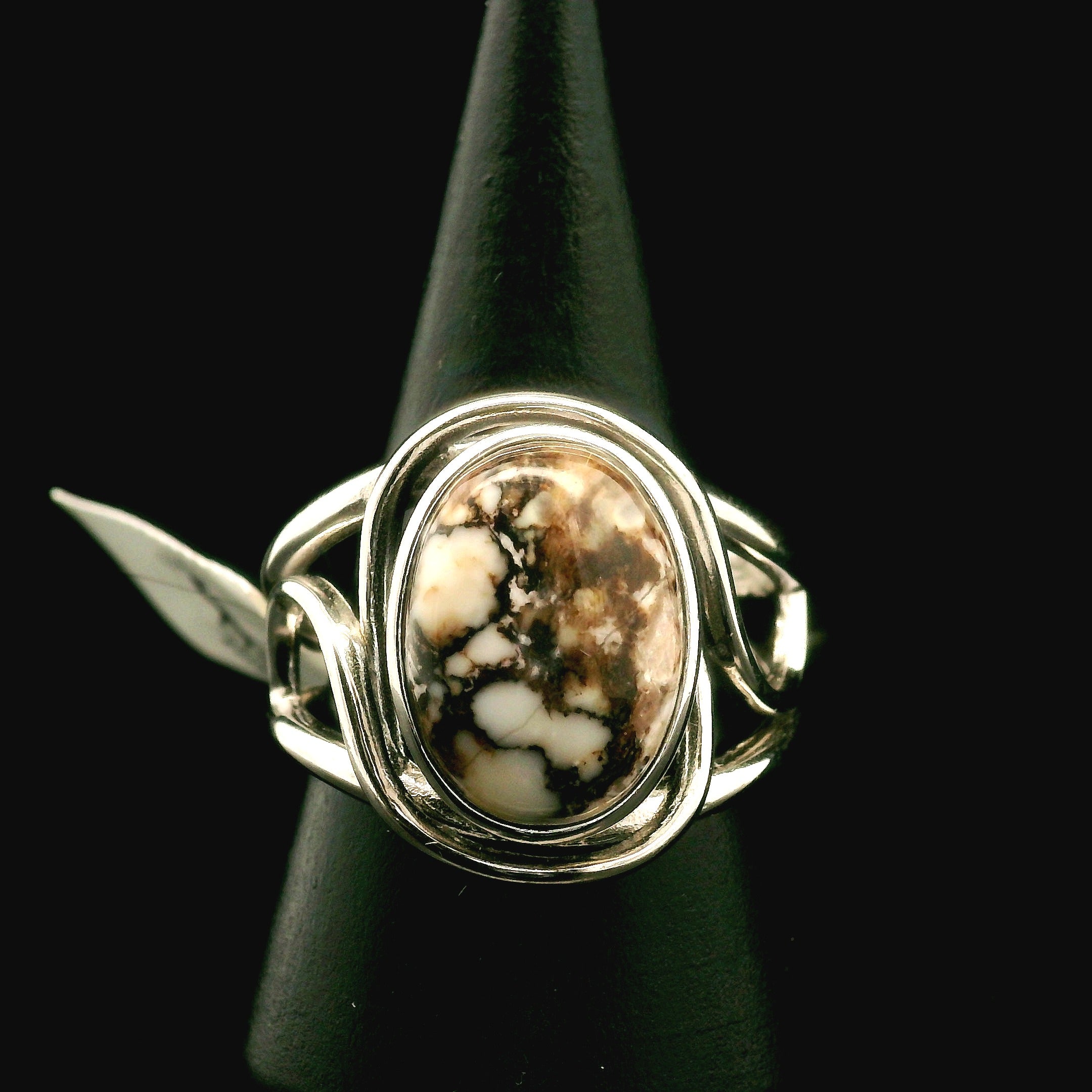 Wild Horse Cuff Ring .925 Silver for Grounding, Peace and Protection