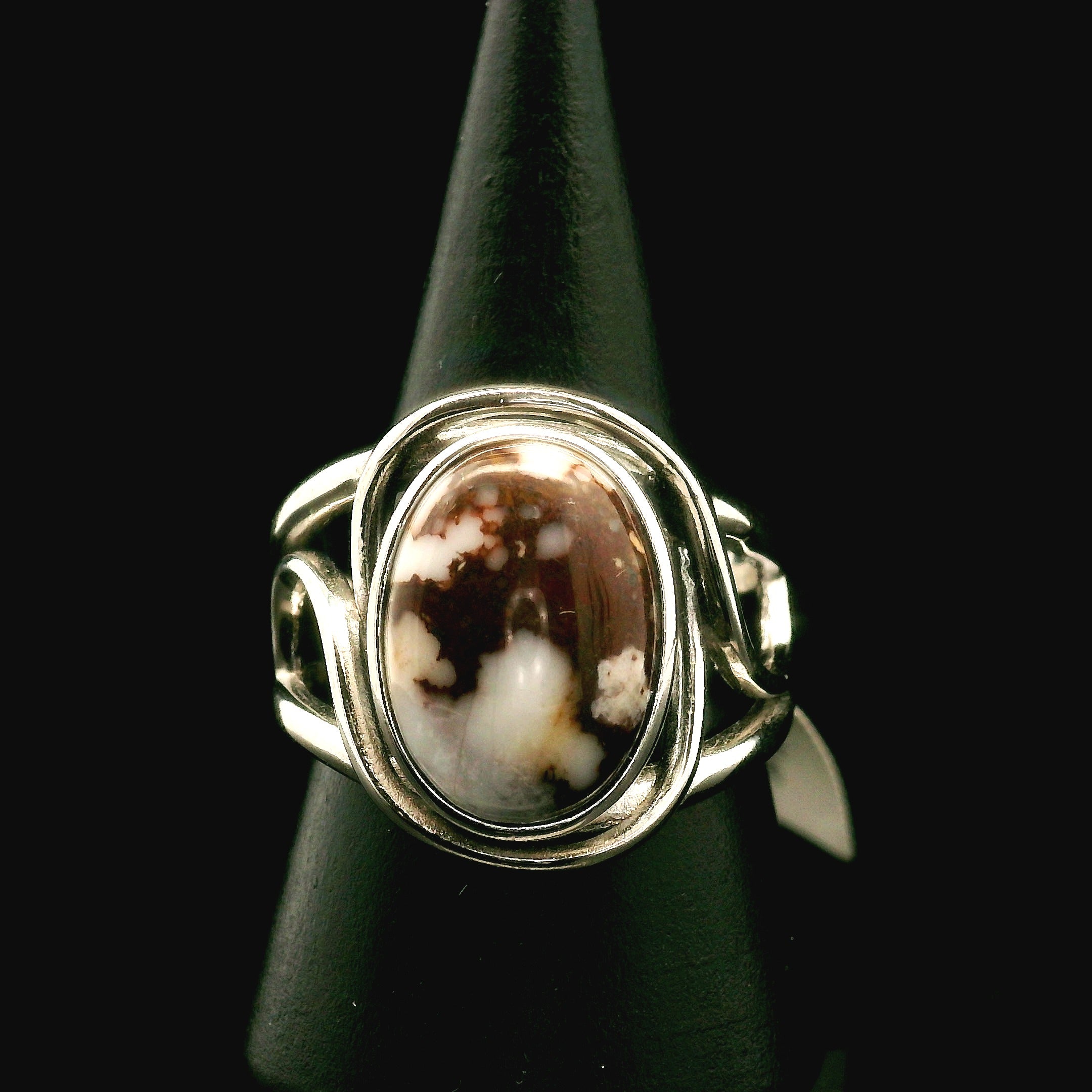 Wild Horse Cuff Ring .925 Silver for Grounding, Peace and Protection