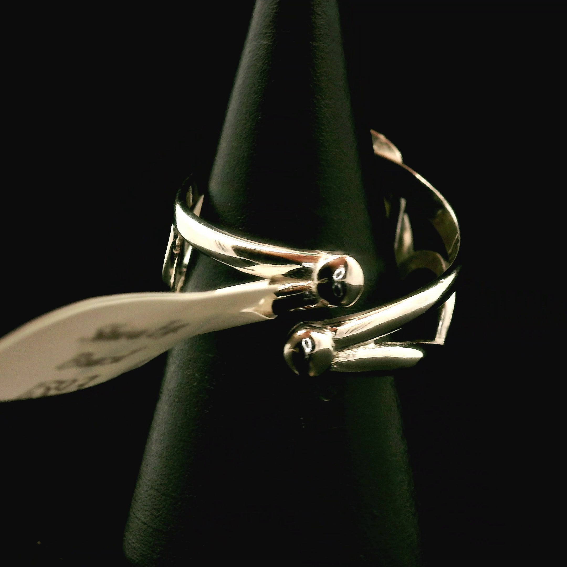 Quartz Stalactite Cuff Ring .925 Silver for Healing, Intention Setting and Manifesting your Desires