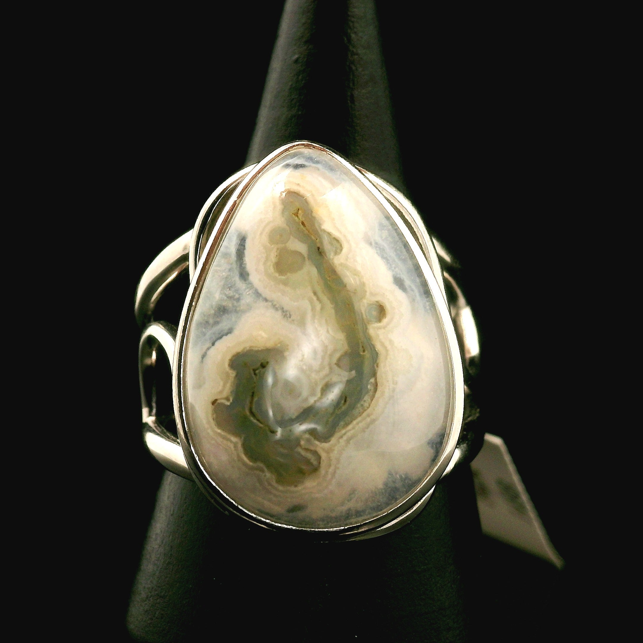 Quartz Stalactite Cuff Ring .925 Silver for Healing, Intention Setting and Manifesting your Desires