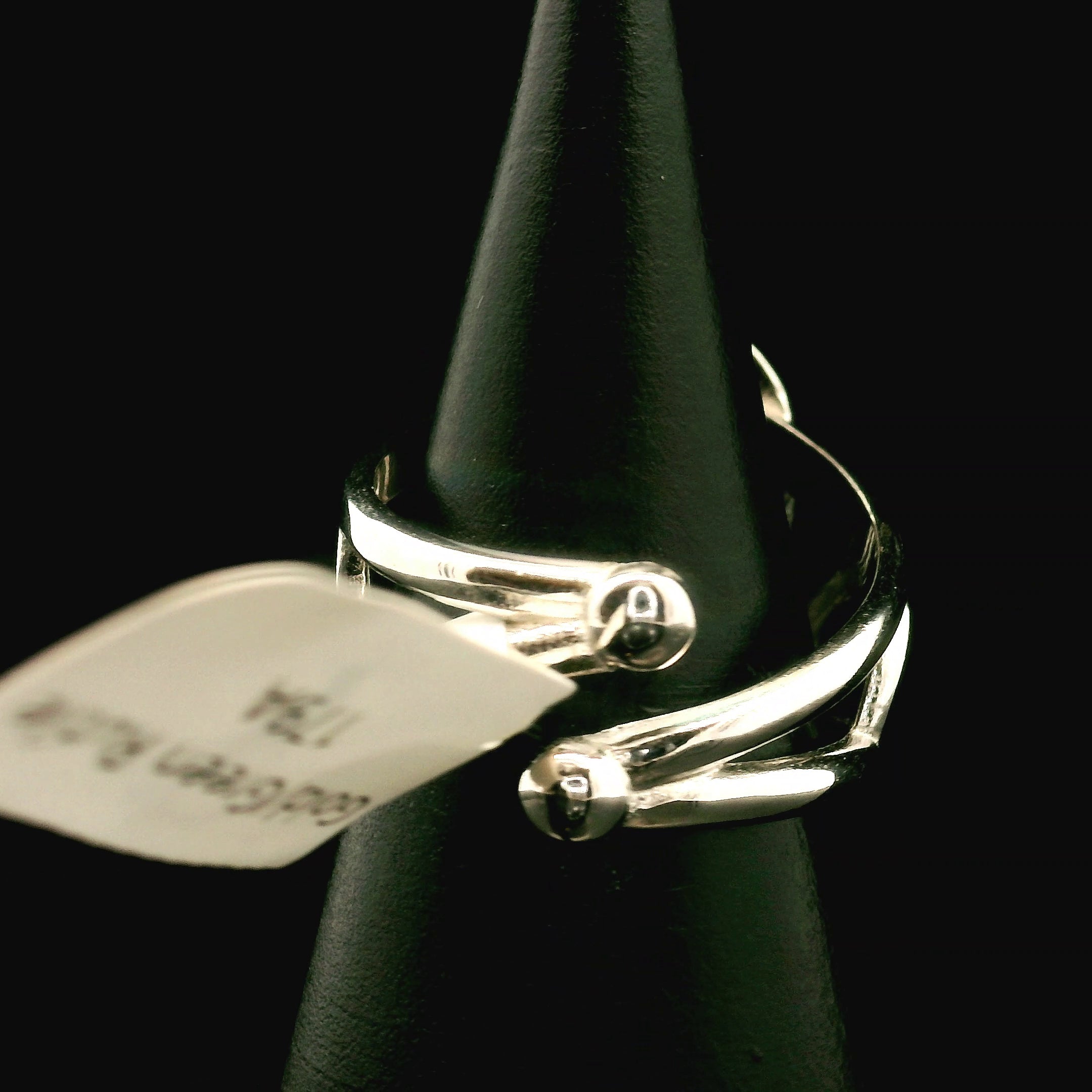 Gold and Green Rutile Cuff Ring .925 Silver for Insight, Meditation & Shamanic Journey