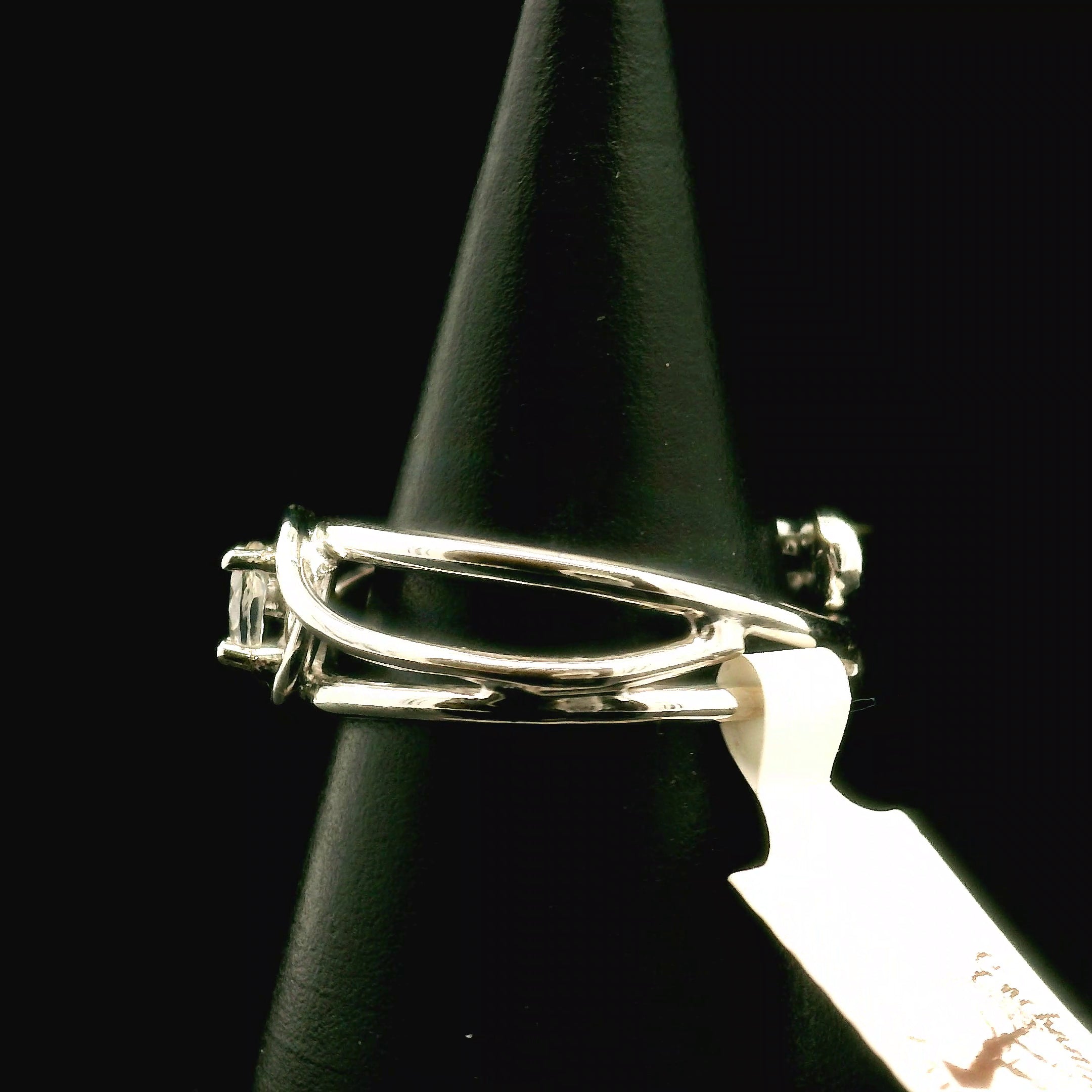 Rainbow Moonstone Faceted Midi Cuff Ring .925 Silver for New Beginnings, Protection and Manifestation