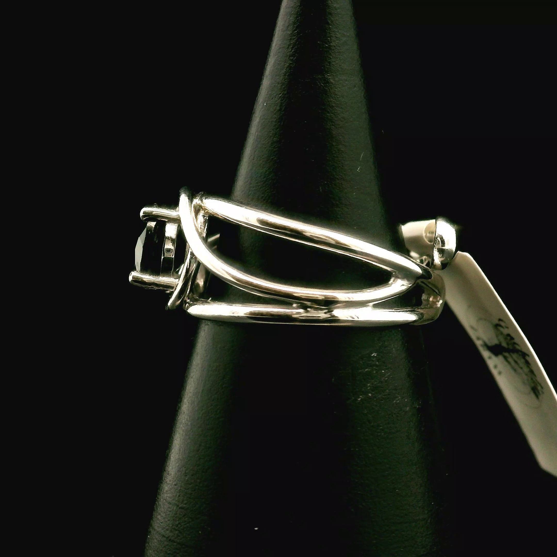 Hypersthene Faceted Midi Cuff Ring .925 Silver for Manifesting Magic, Healing your Shadows and Prophetic Vision