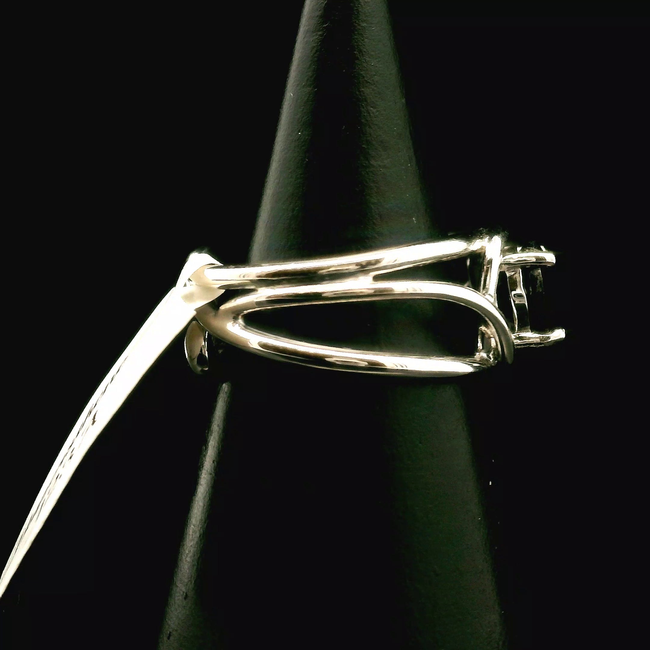 Hypersthene Faceted Midi Cuff Ring .925 Silver for Manifesting Magic, Healing your Shadows and Prophetic Vision