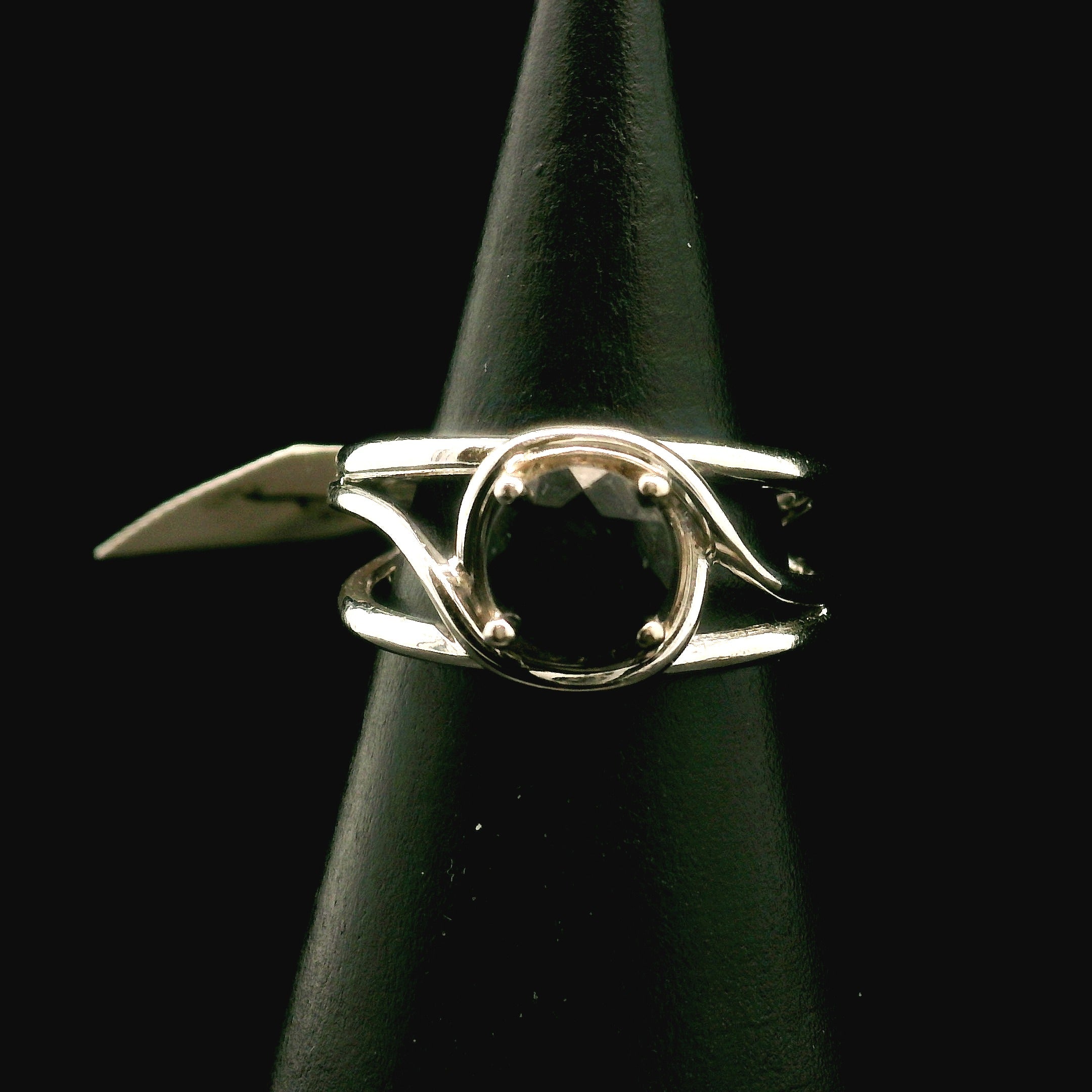 Hypersthene Faceted Midi Cuff Ring .925 Silver for Manifesting Magic, Healing your Shadows and Prophetic Vision