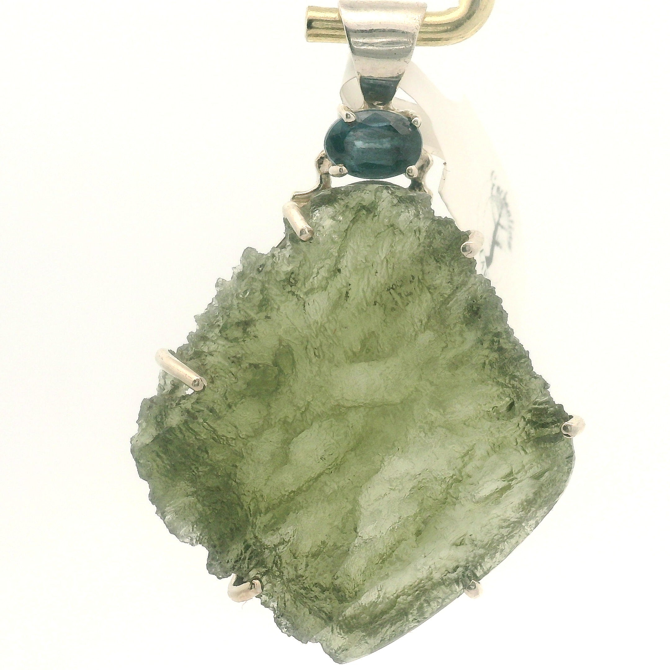 Moldavite Pendant .925 Silver for Manifesting Miracles