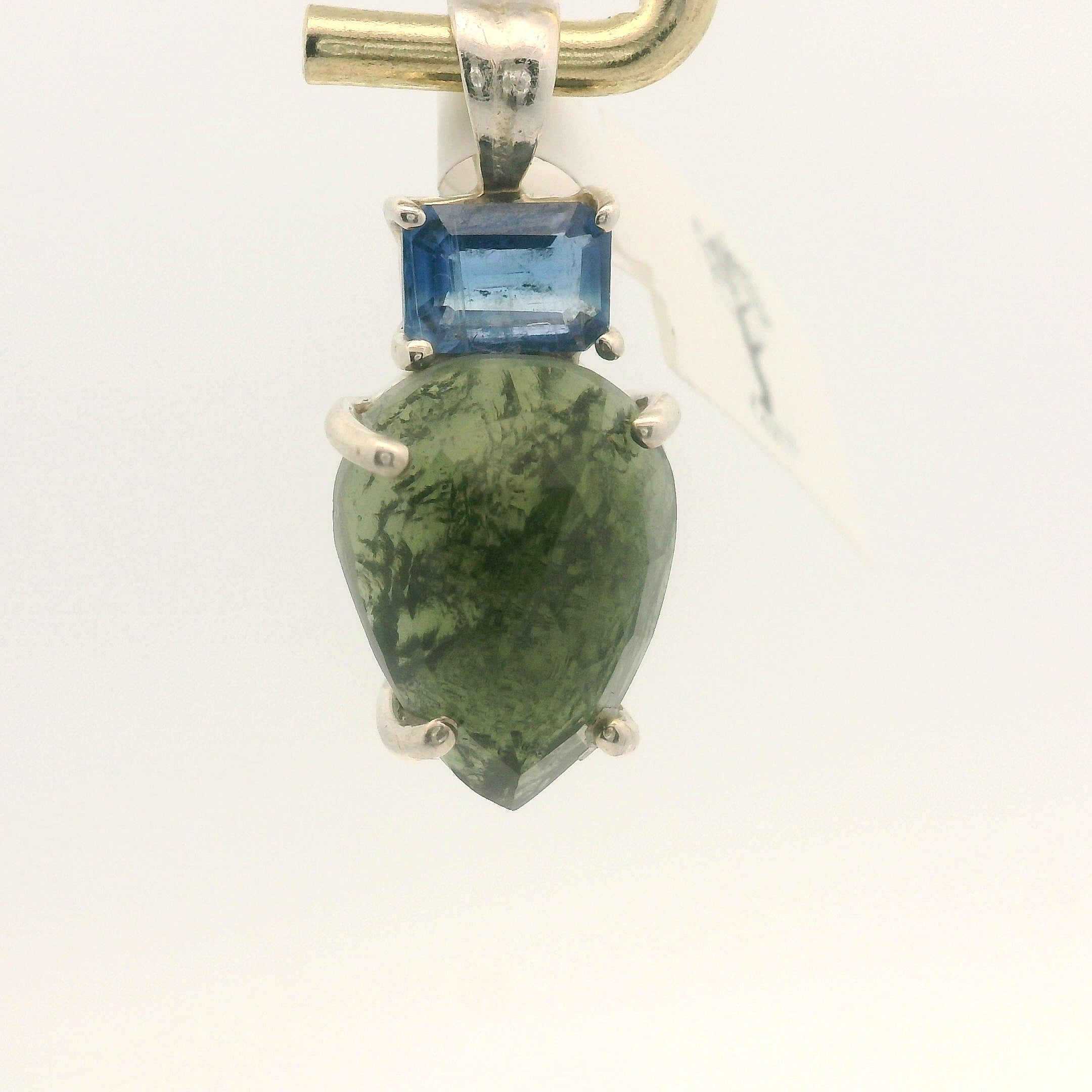Moldavite Faceted .925 Silver for Manifesting Miracles