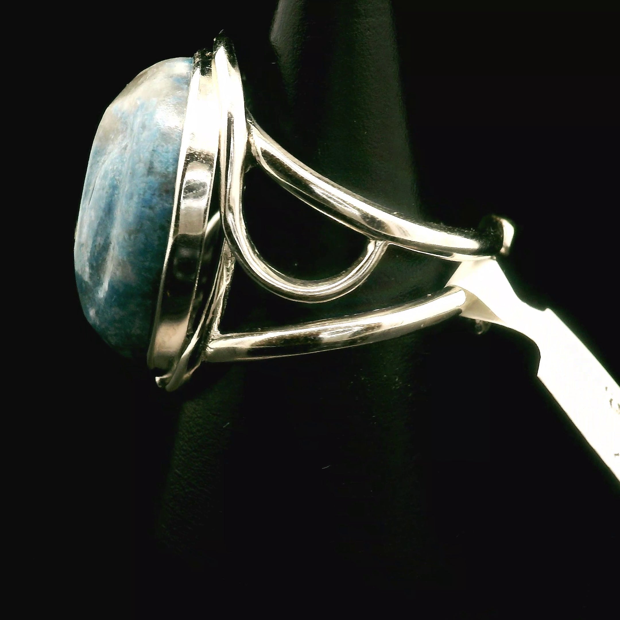 Enchanted Euphoralite Star Being Cuff Ring 925 Silver for Connection with Higher Realms, Intuition, Good Luck and Creation of your Dream Life