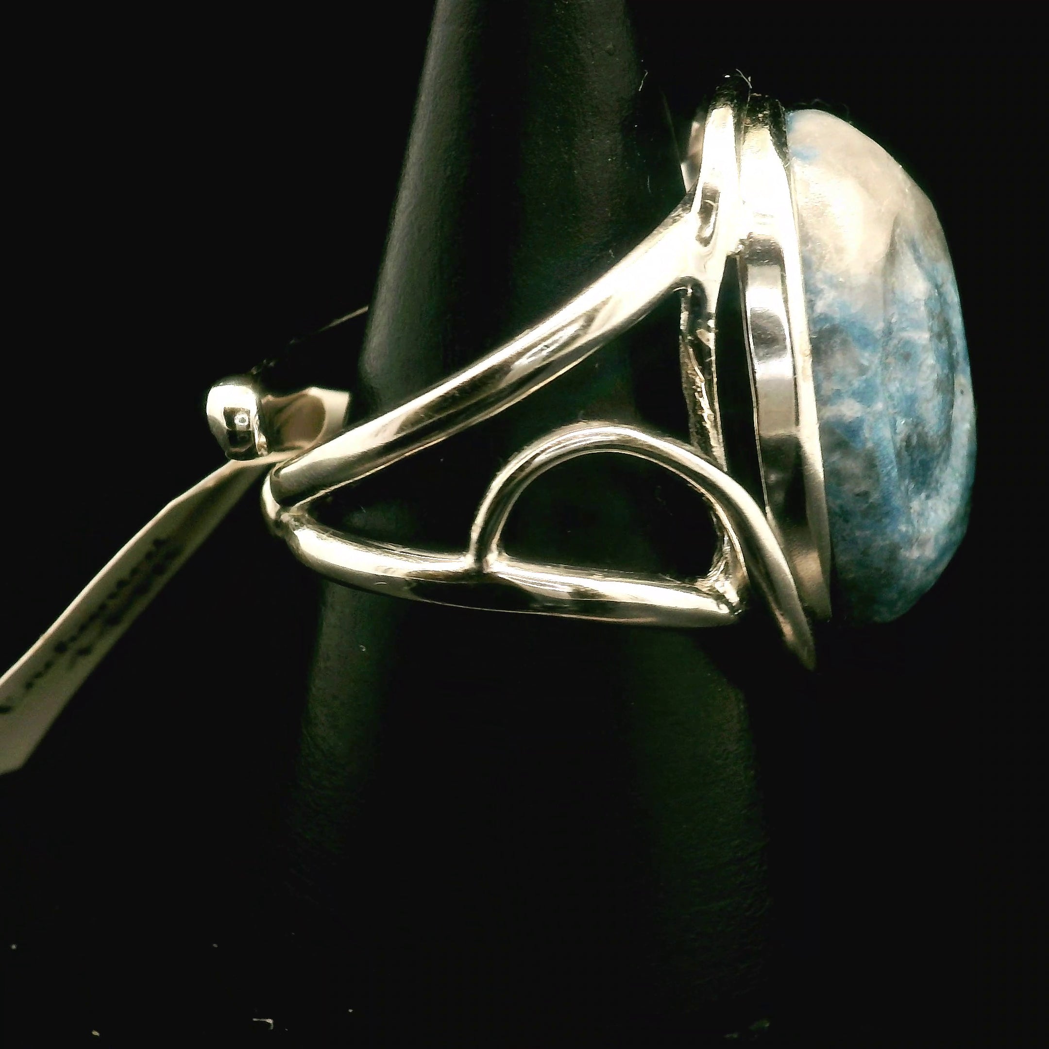 Enchanted Euphoralite Star Being Cuff Ring 925 Silver for Connection with Higher Realms, Intuition, Good Luck and Creation of your Dream Life