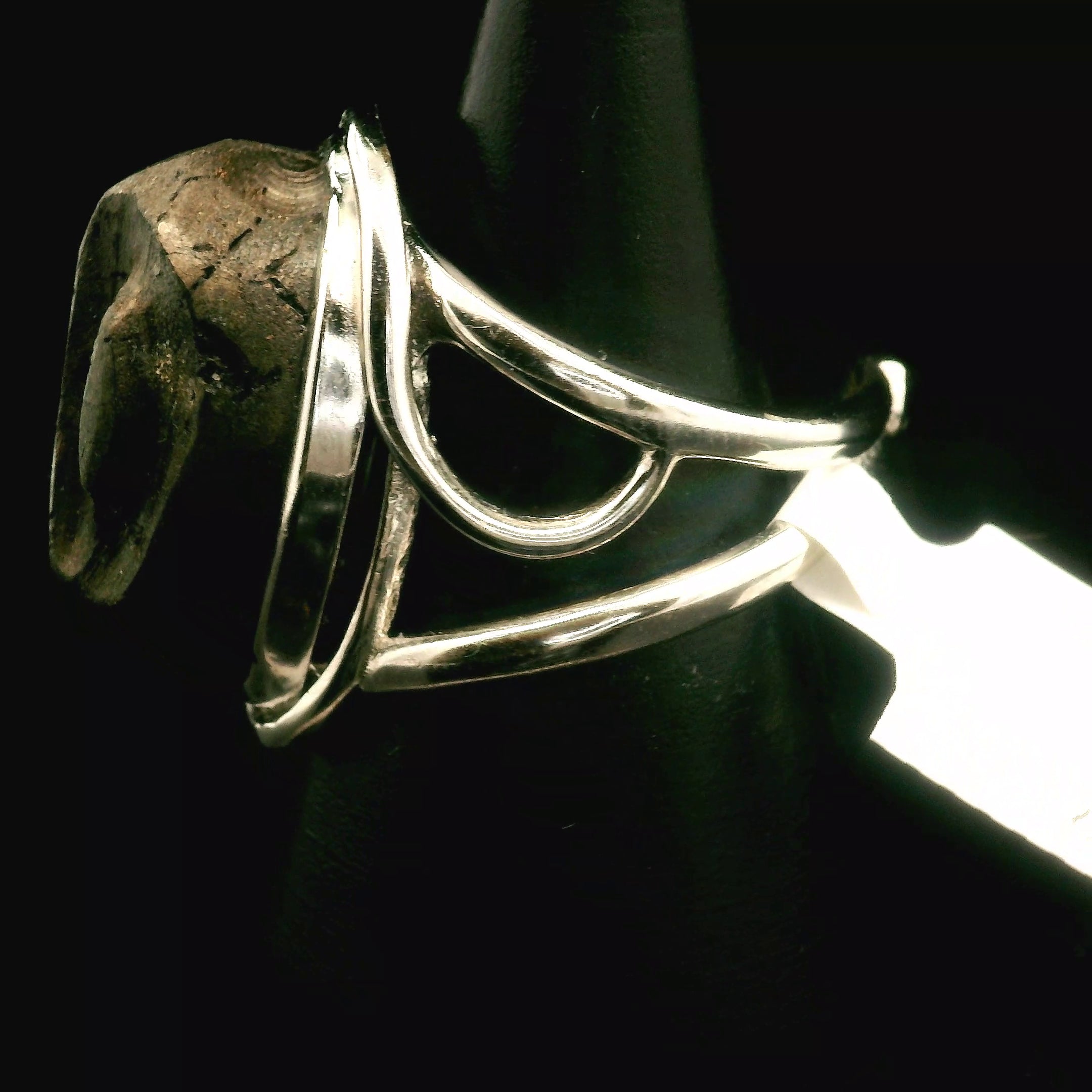 Alienite Star Being Cuff Ring 925 Silver