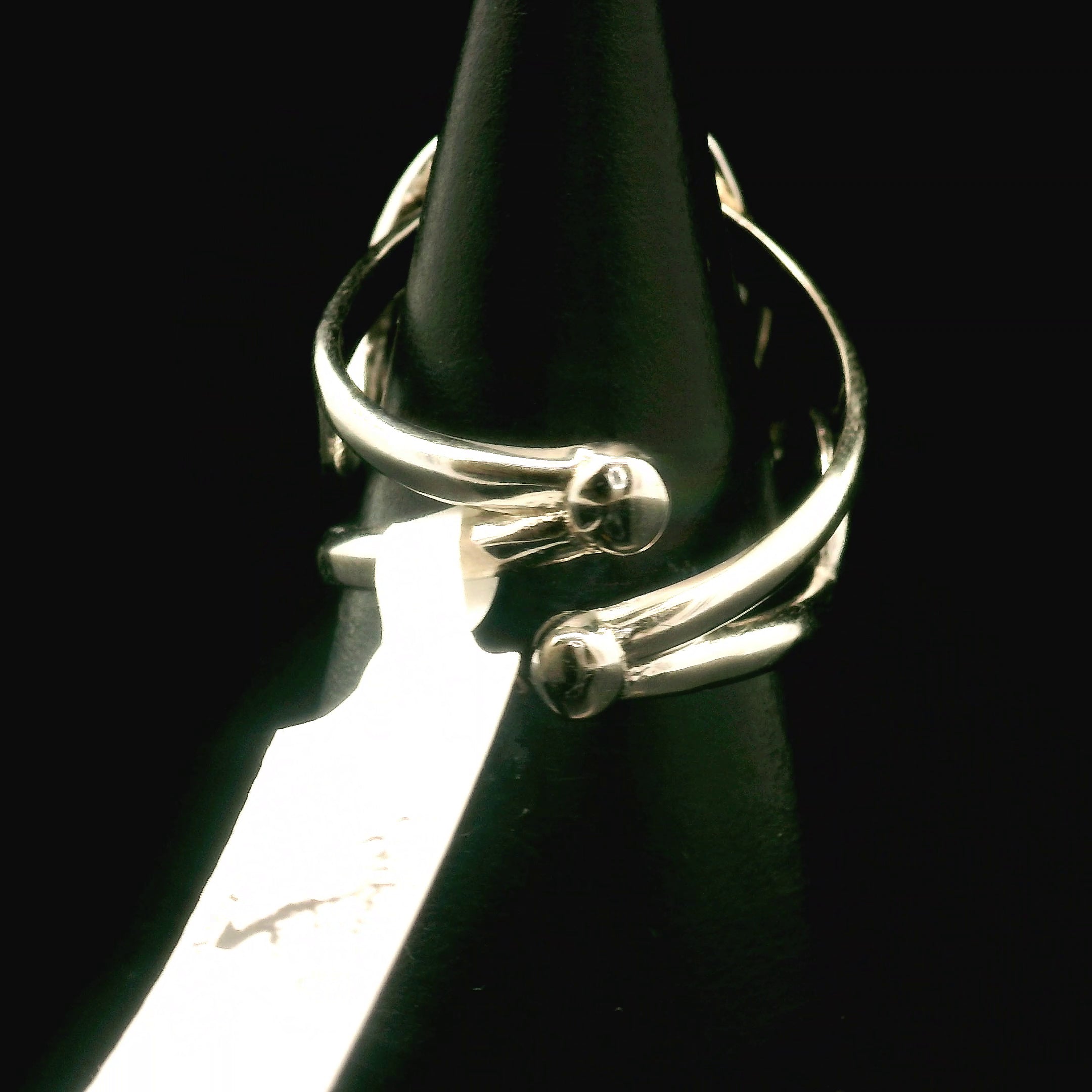 Alienite Star Being Cuff Ring 925 Silver