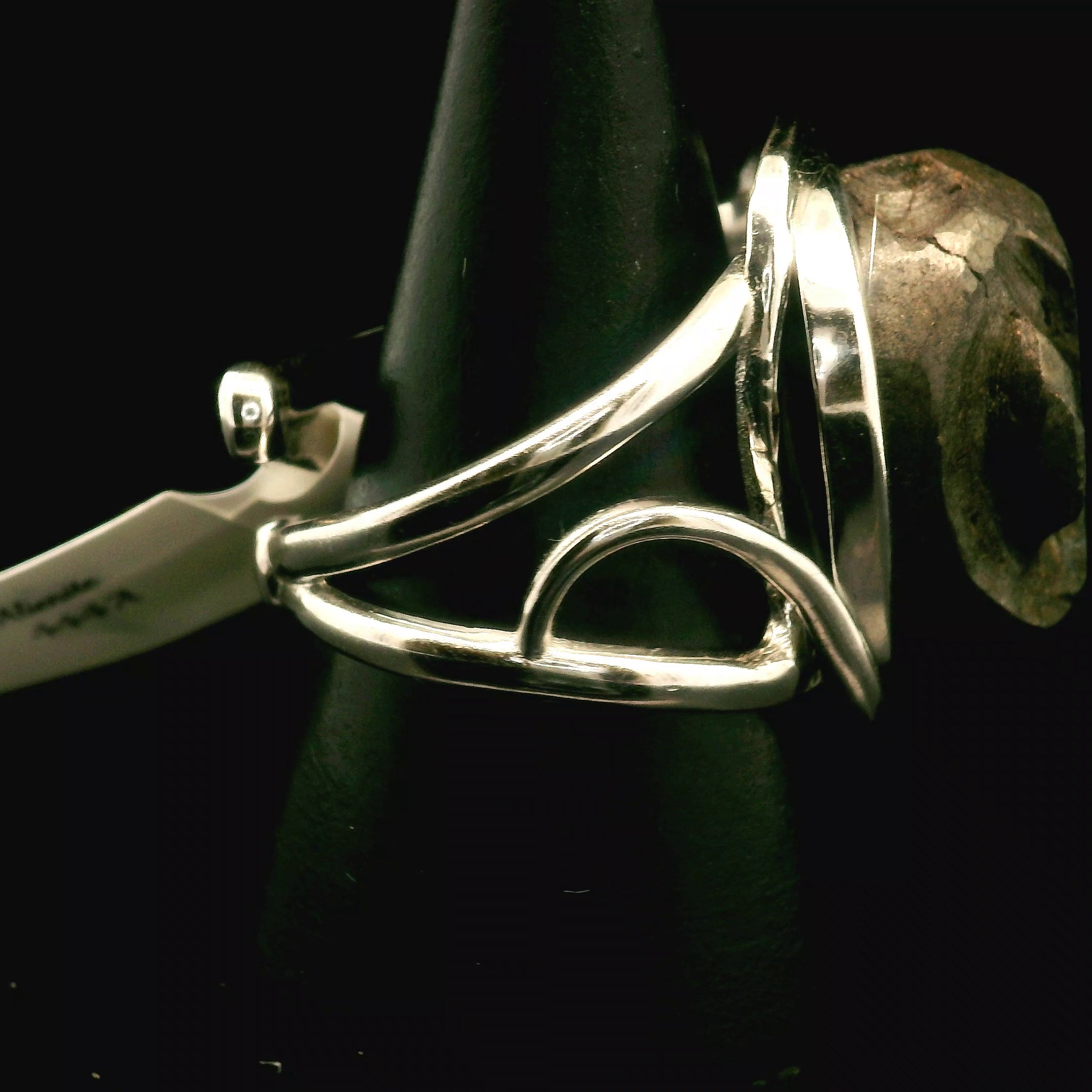 Alienite Star Being Cuff Ring 925 Silver