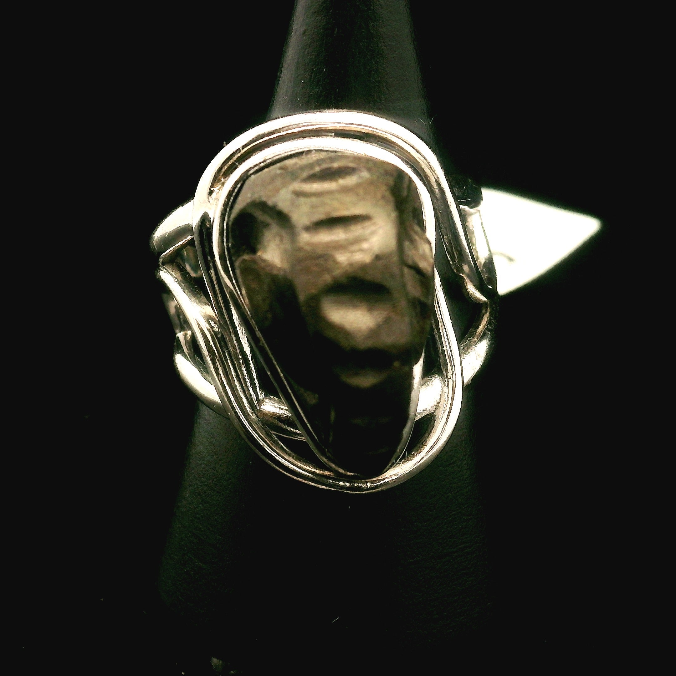 Alienite Star Being Cuff Ring 925 Silver