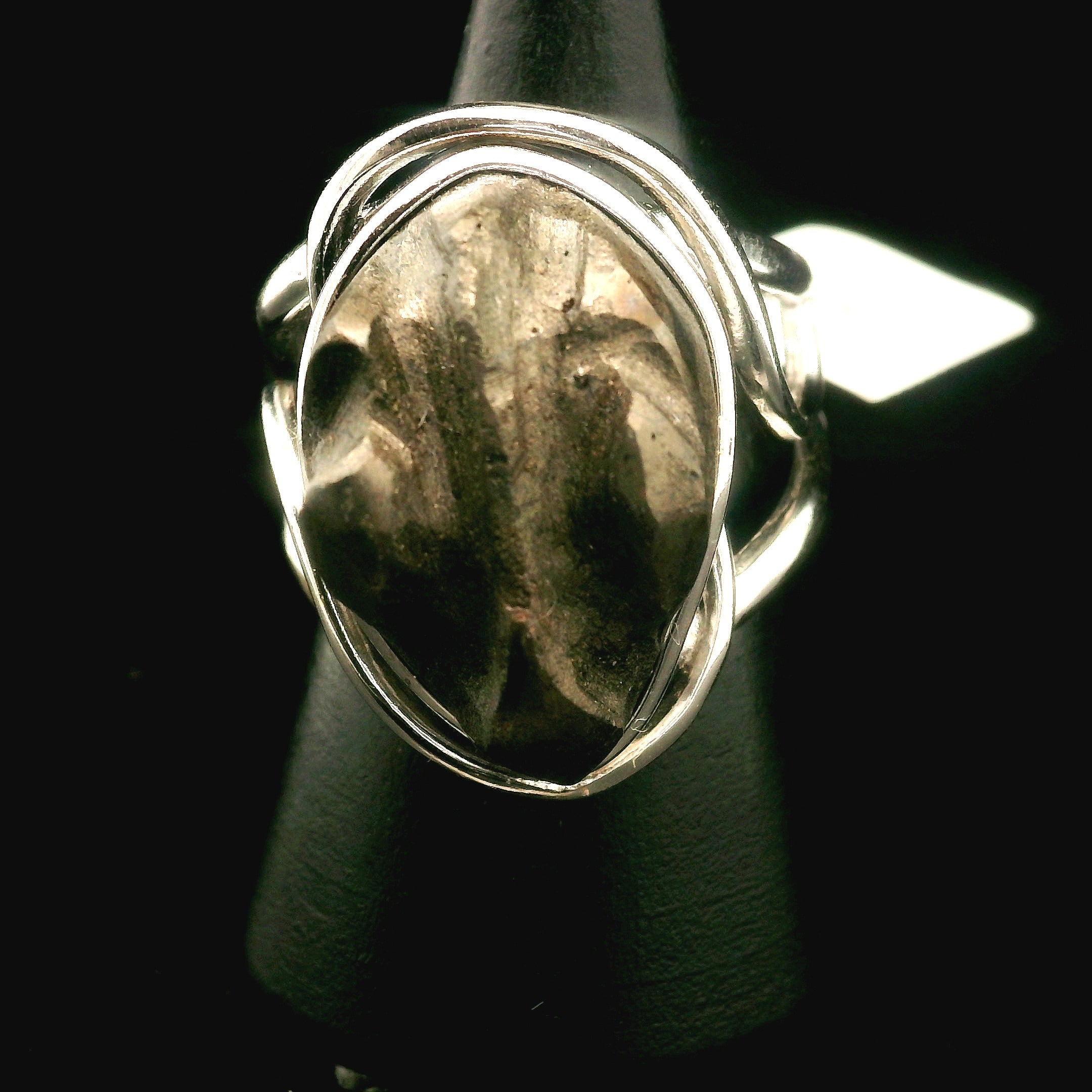 Alienite Star Being Cuff Ring 925 Silver