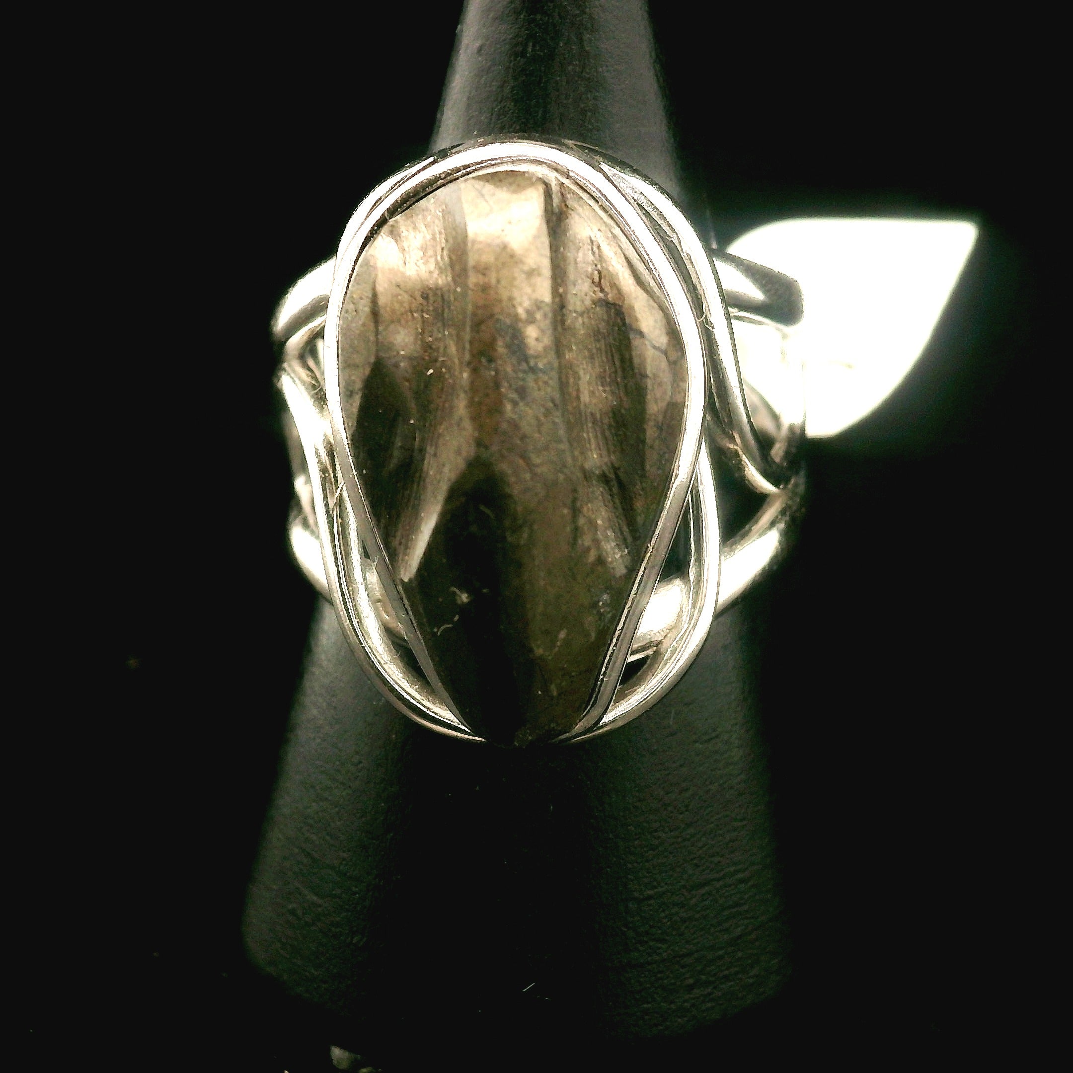 Alienite Star Being Cuff Ring 925 Silver