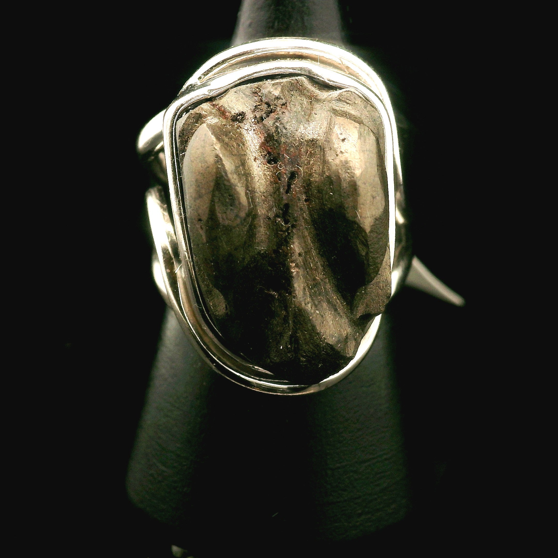 Alienite Star Being Cuff Ring 925 Silver