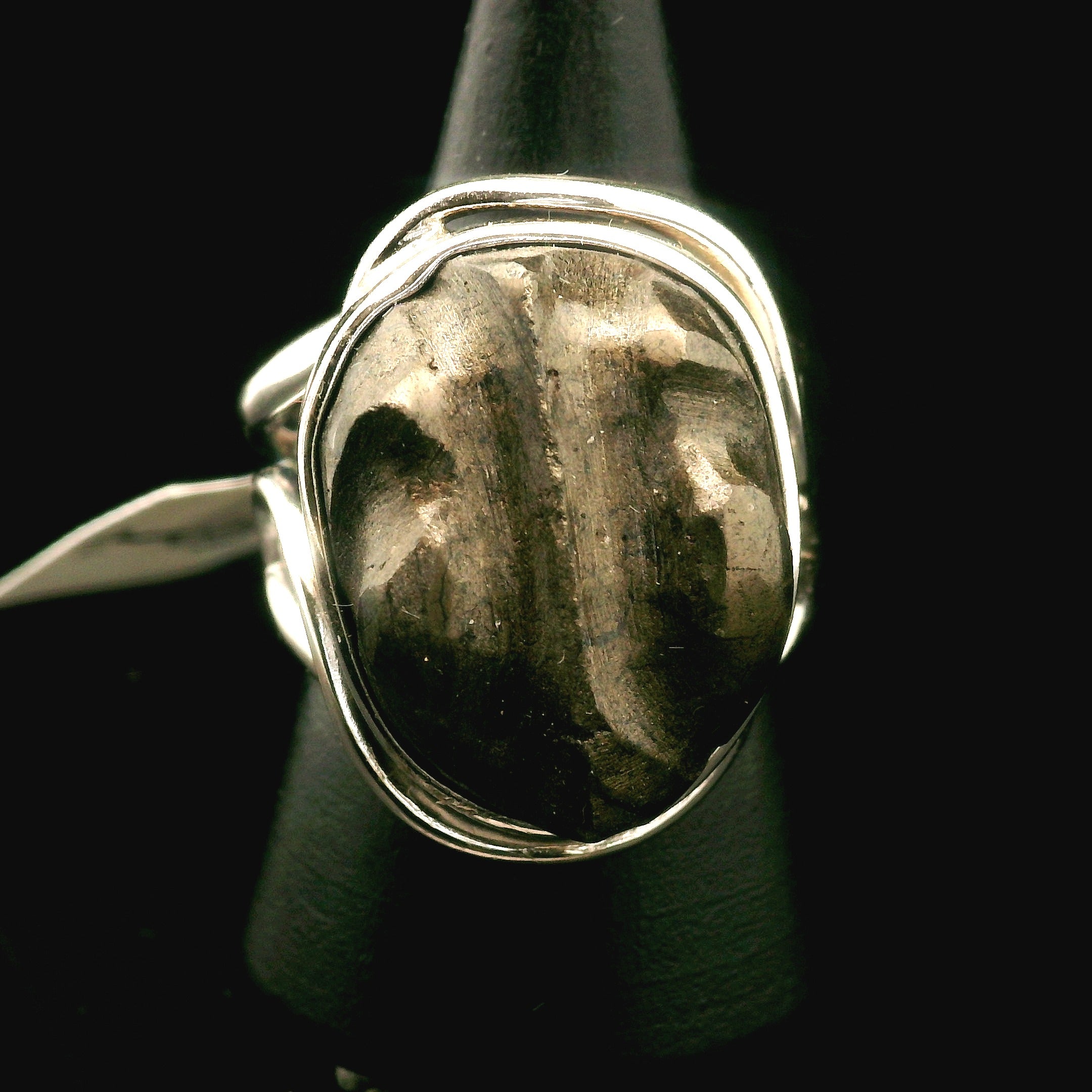 Alienite Star Being Cuff Ring 925 Silver