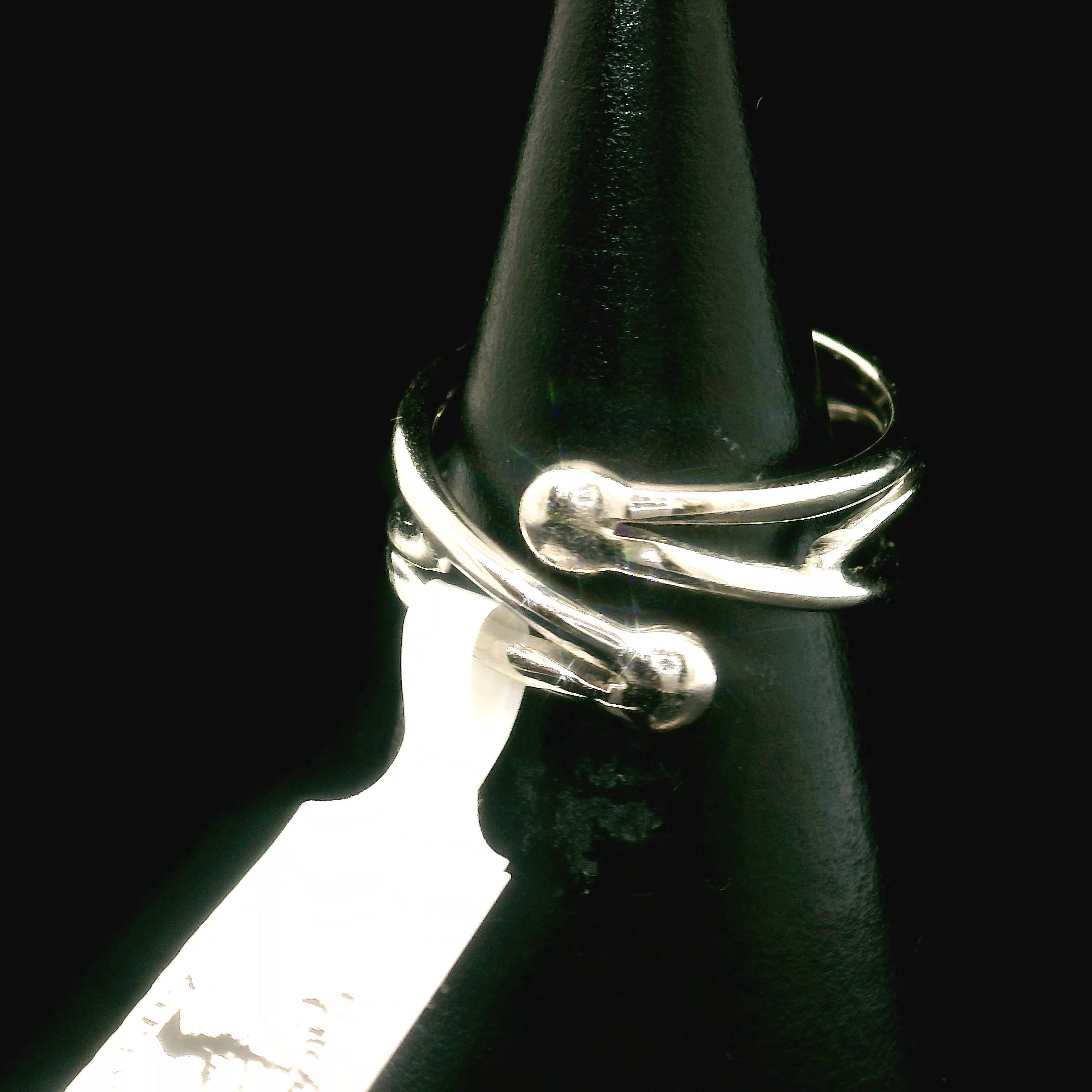 Herkimer Quartz Faceted Midi Cuff Ring .925 Silver for Healing, Intention Setting and Manifesting your Desires