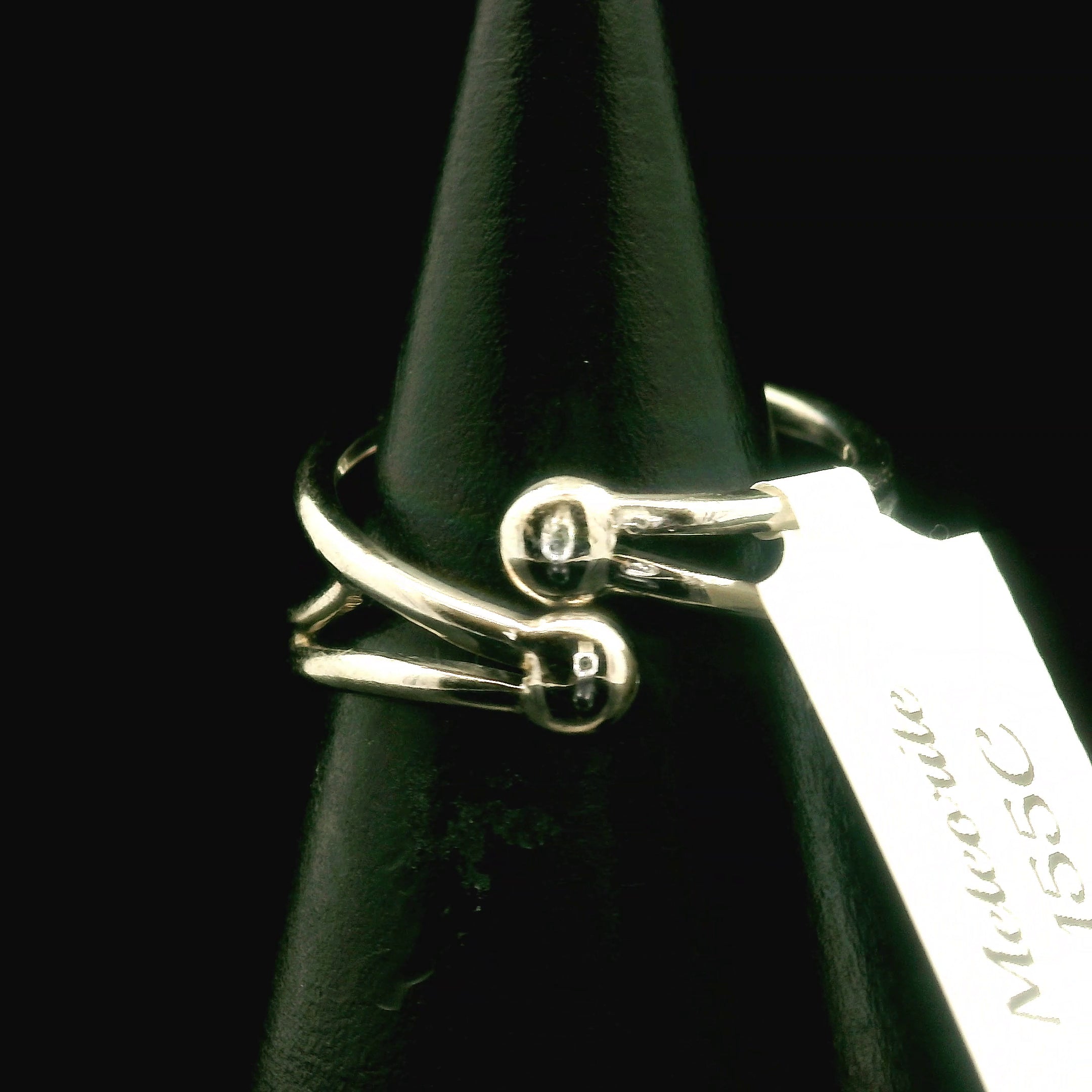 Swedish Muonionalusta Meteorite Cuff Ring Adjustable Ring .925 Silver for Spiritual Awakening and Multidimensional Awareness